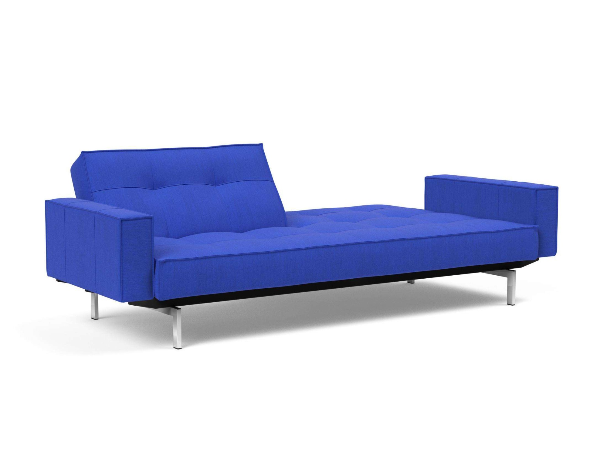 INNOVATION LIVING ™ Schlafsofa »Splitback, Rückenlehnen einzeln verstellbar, mit Federkern« mit chromglänzenden Beinen, in skandinavischen Design