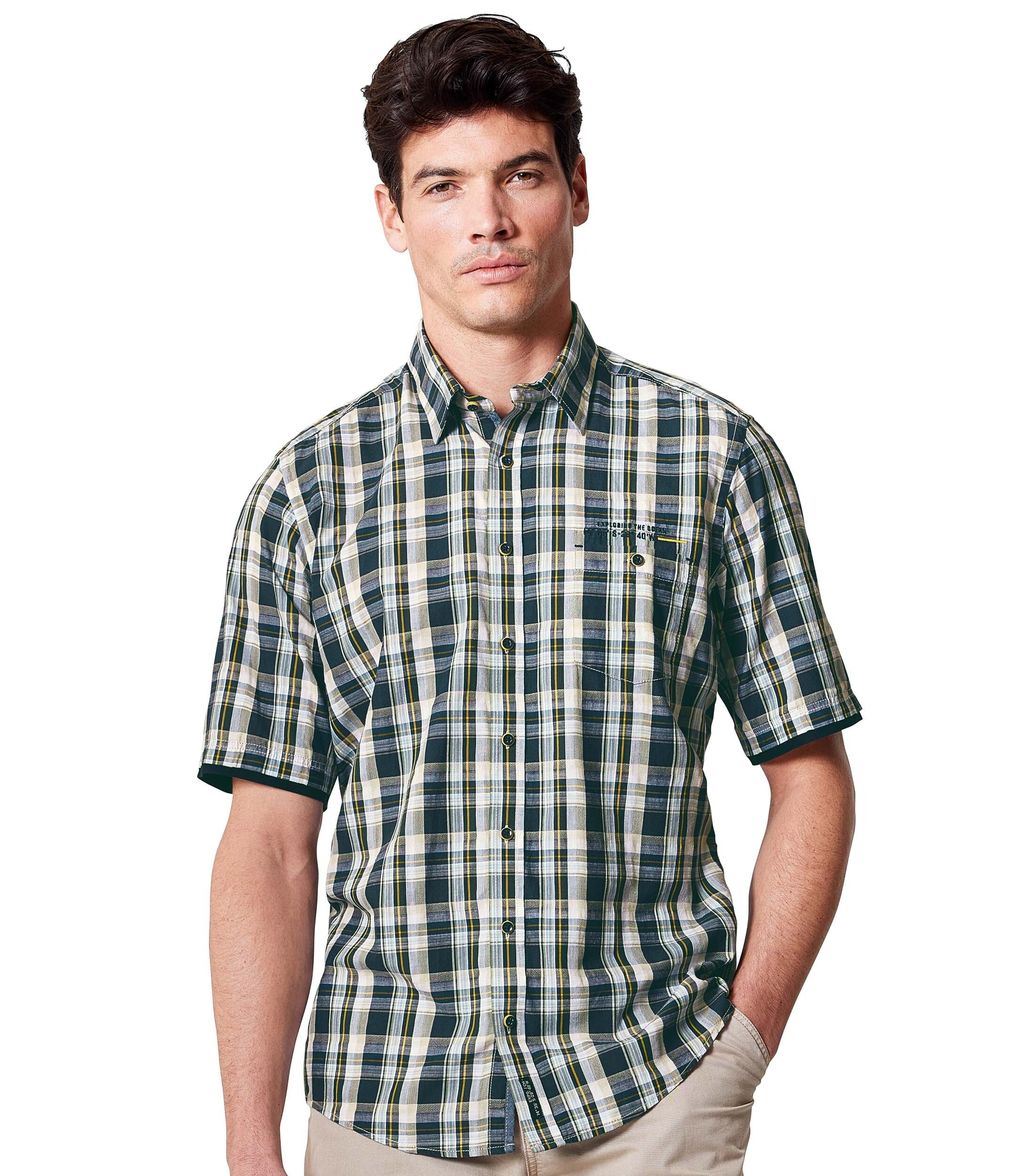 CASAMODA Kurzarmhemd "CASAMODA Freizeithemd Kurzarm Print" günstig online kaufen