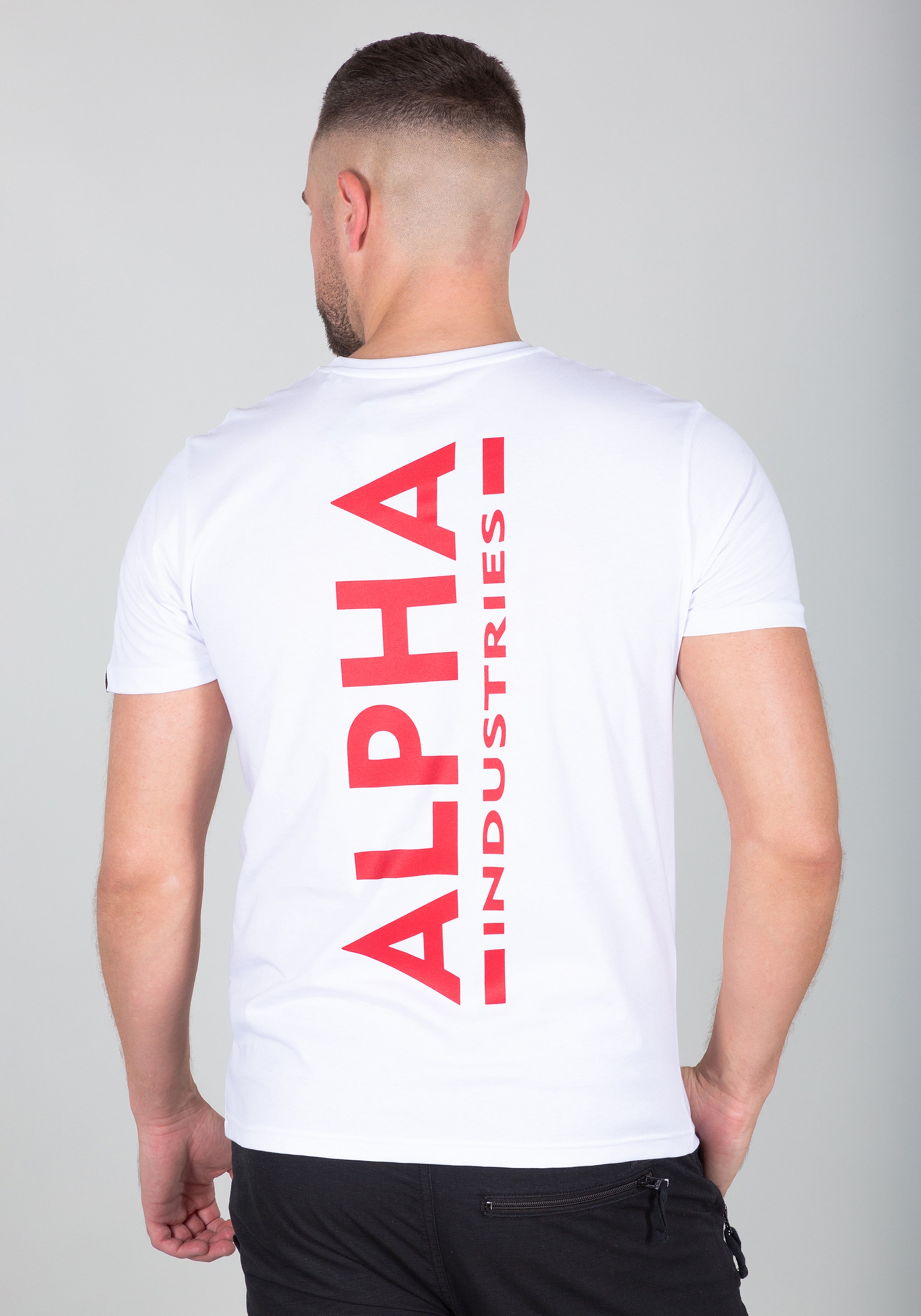 T« Alpha Polos | - »Alpha Backprint T-Shirts & BAUR T-Shirt ▷ Industries Men kaufen Industries