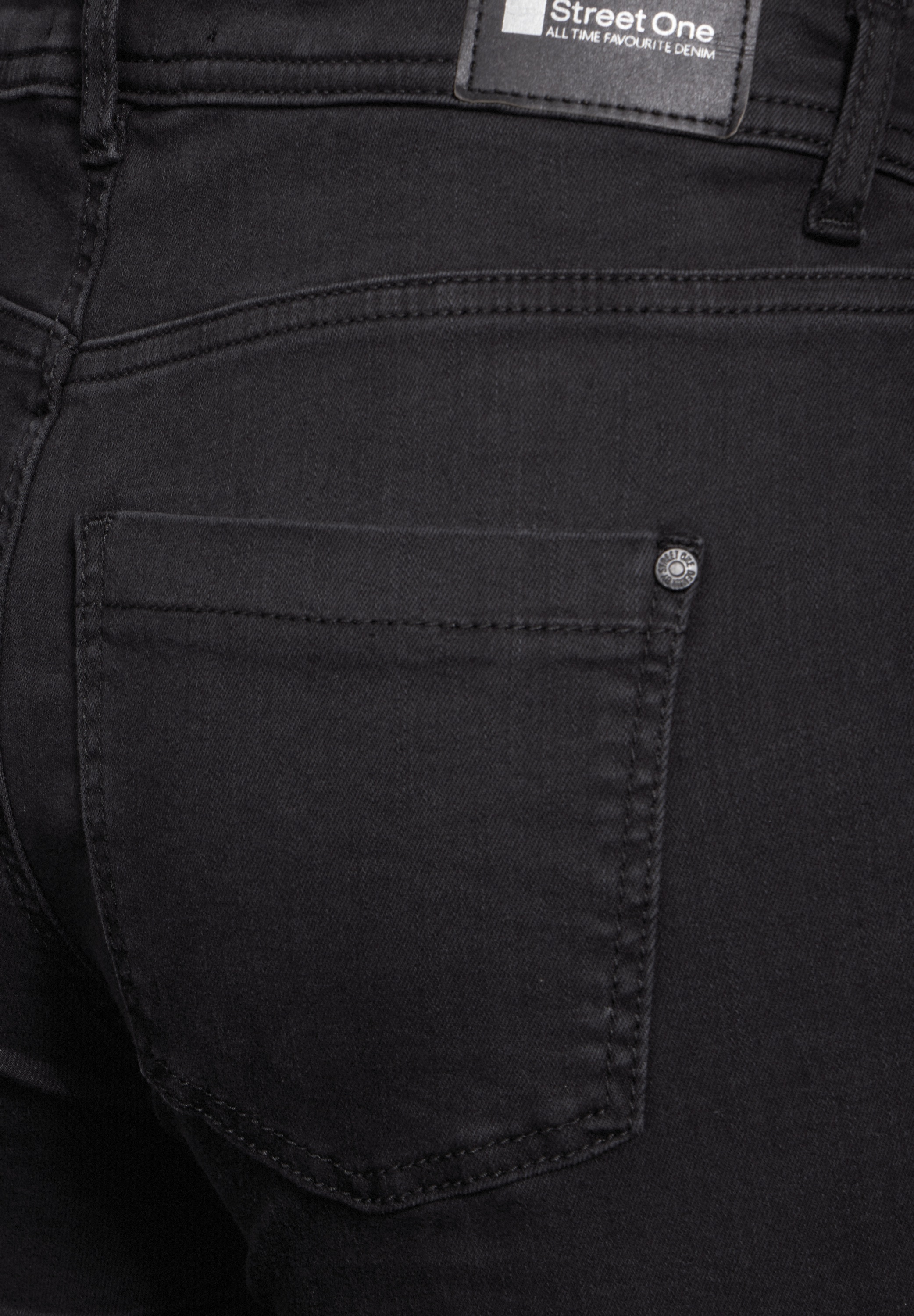 STREET ONE Gerade Jeans, High Waist