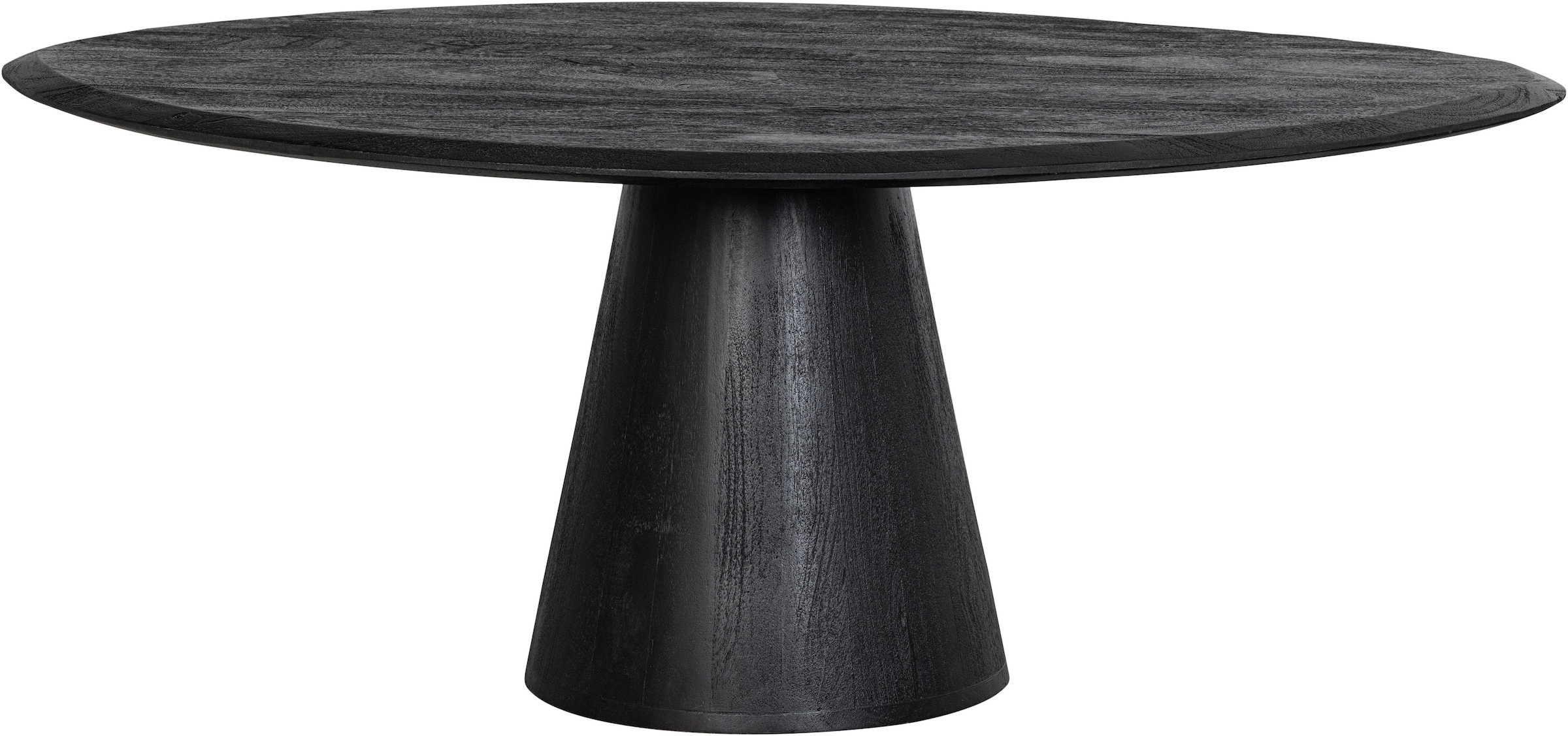 WOOOD Couchtisch »Posture aus Mangoholz mit organischer Platte und Standfuß 120x80x47 cm« Tragkraft 15 kg, Standfuß Ø 19–39 cm, Plattendicke 3 cm