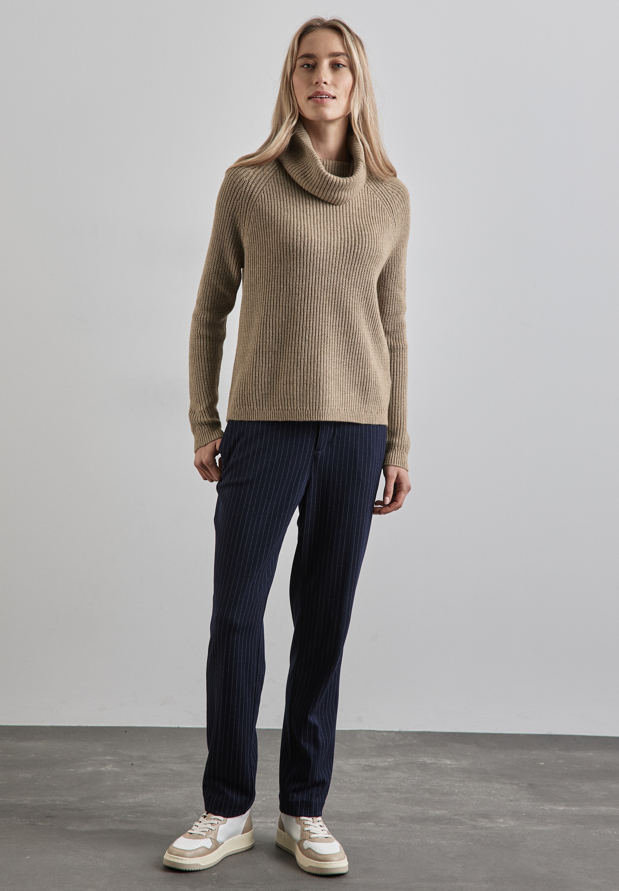 STREET ONE Rollkragenpullover, im soften Baumwoll-Mix
