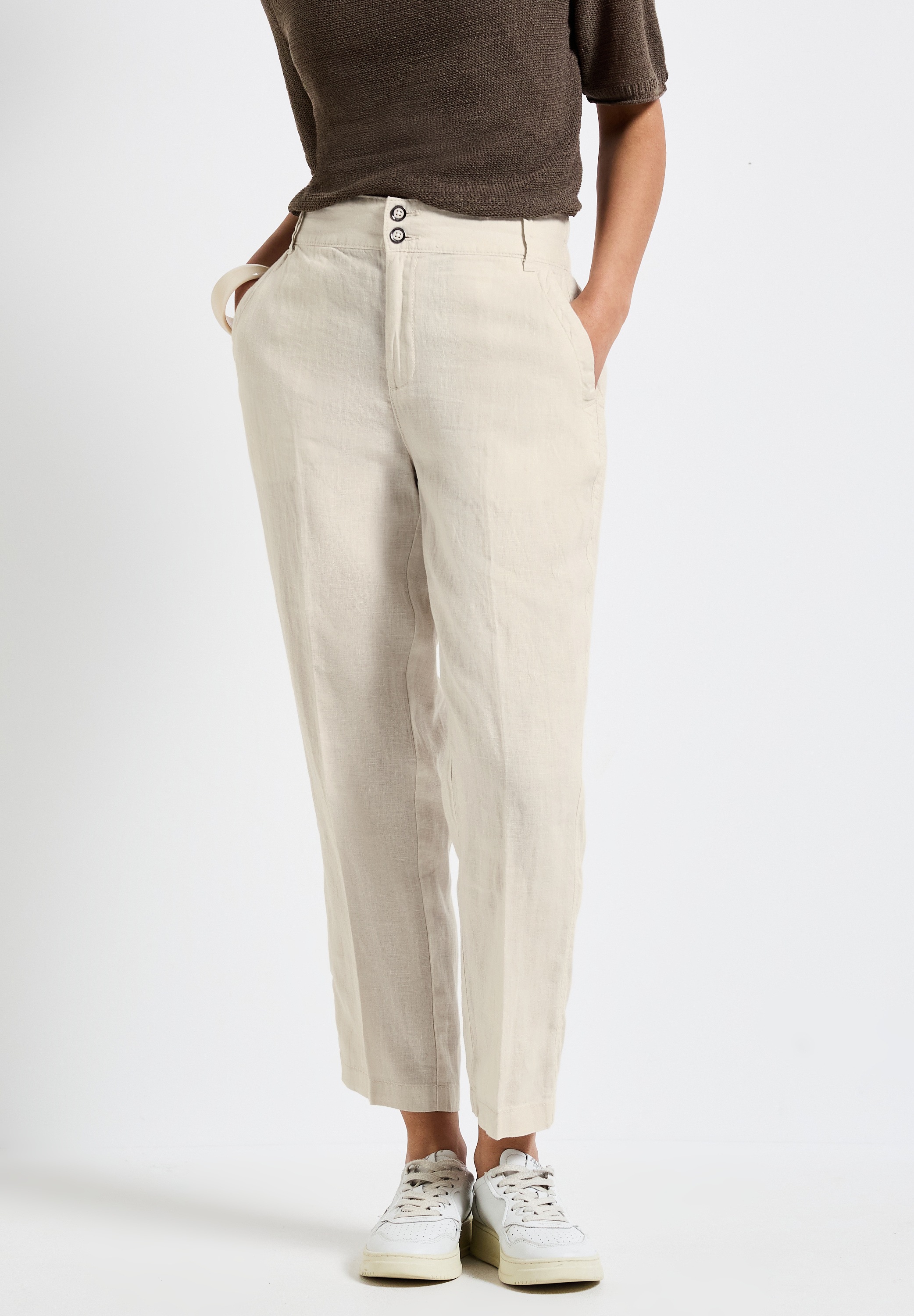 STREET ONE Chinohose, High Waist günstig online kaufen