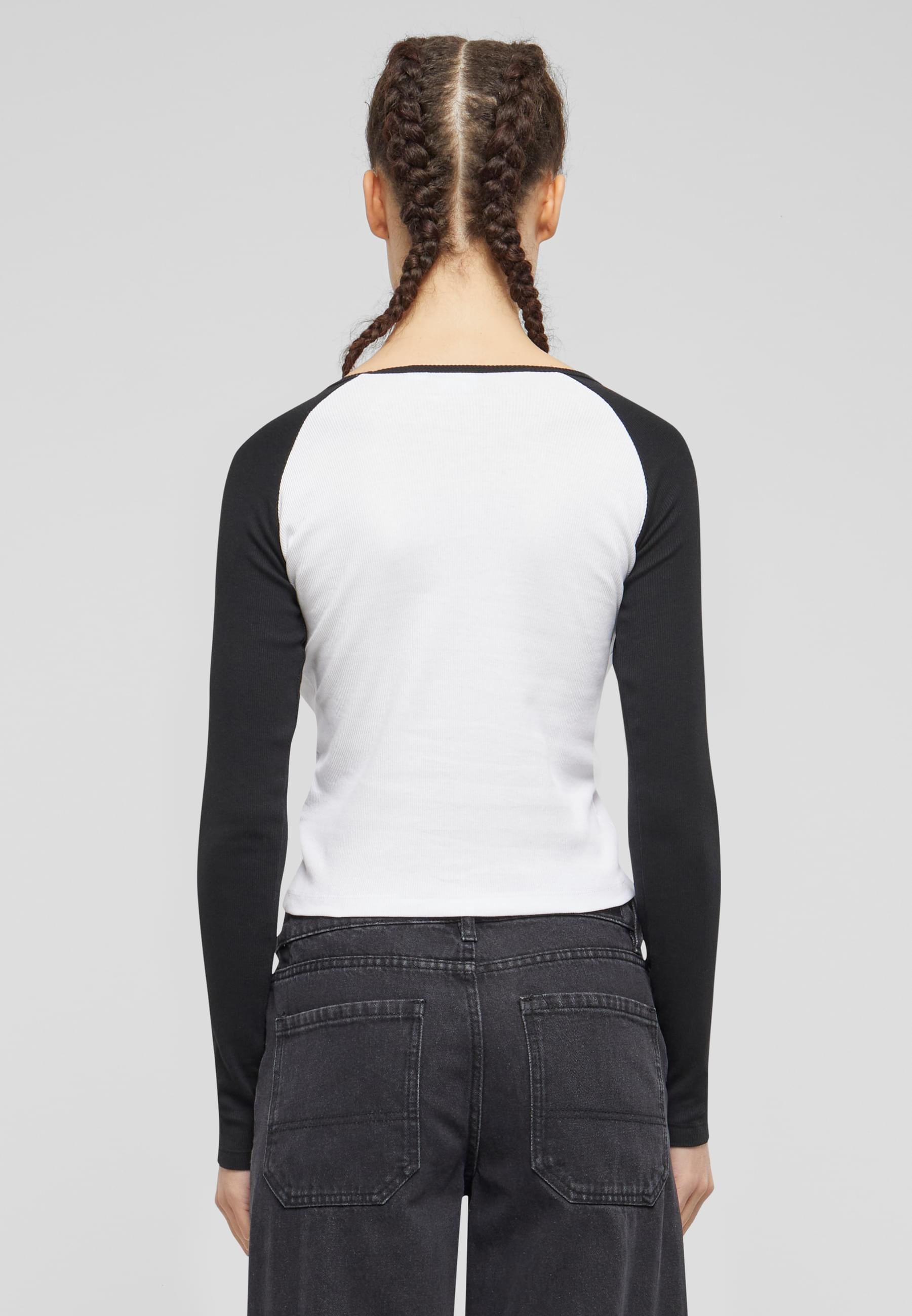 Karl Kani T-Shirt »Karl Kani Damen KW241-043-3 KK Varsity Crop Block Rib Ls«, (1 tlg.)