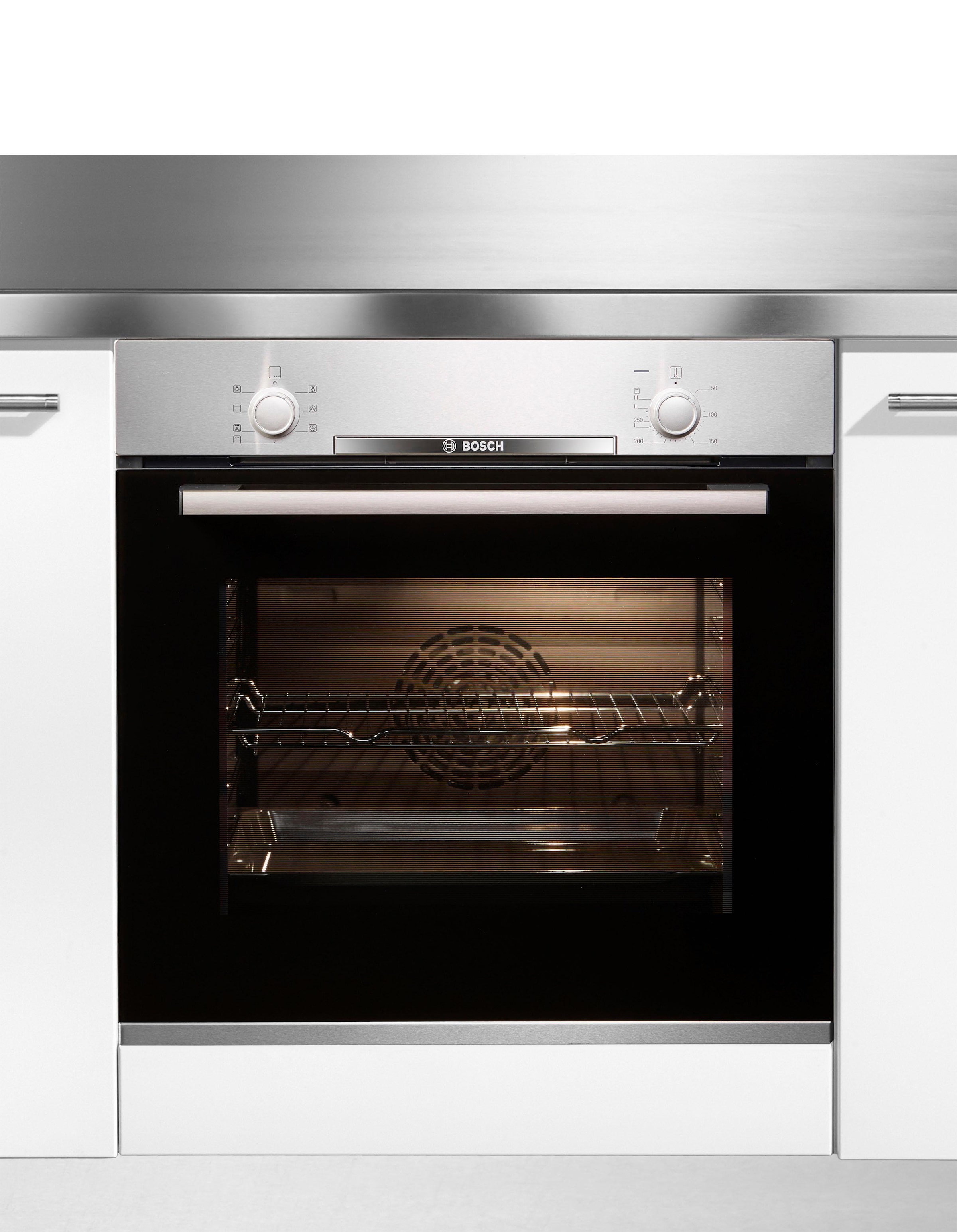 BOSCH Einbaubackofen 2 »HBA530BR1«, mit Teleskopauszug nachrüstbar, ecoClean Direct