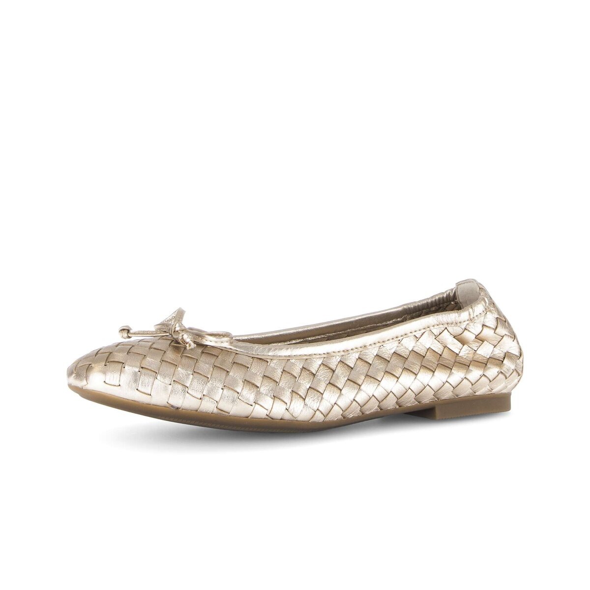 Ballerina GABOR "Eleganter Ballerina", Damen, Gr. 40, gold, Schuhe Ballerina