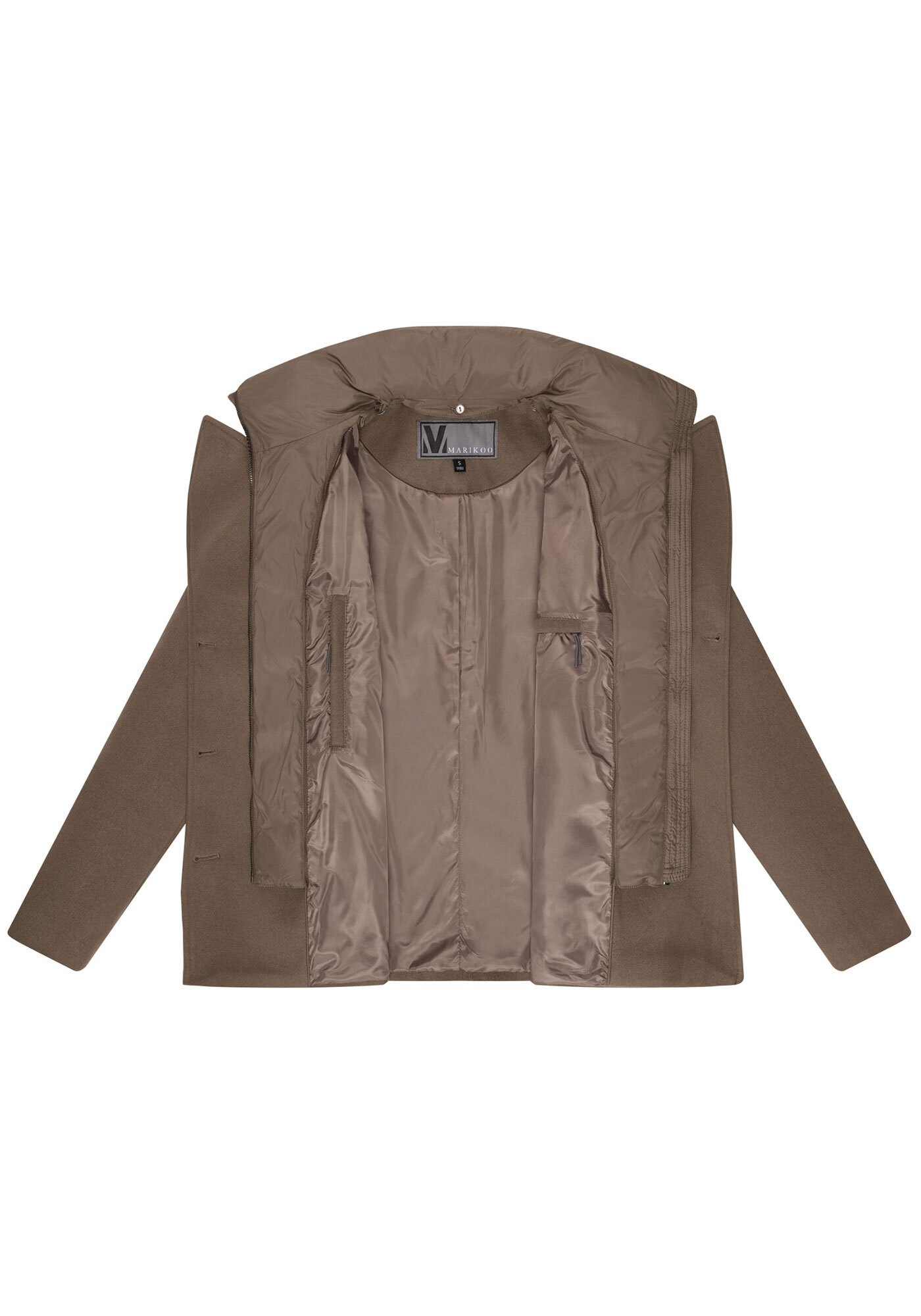 Marikoo Winterjacke »Aylaraa«, Elegante Designer Winterjacke
