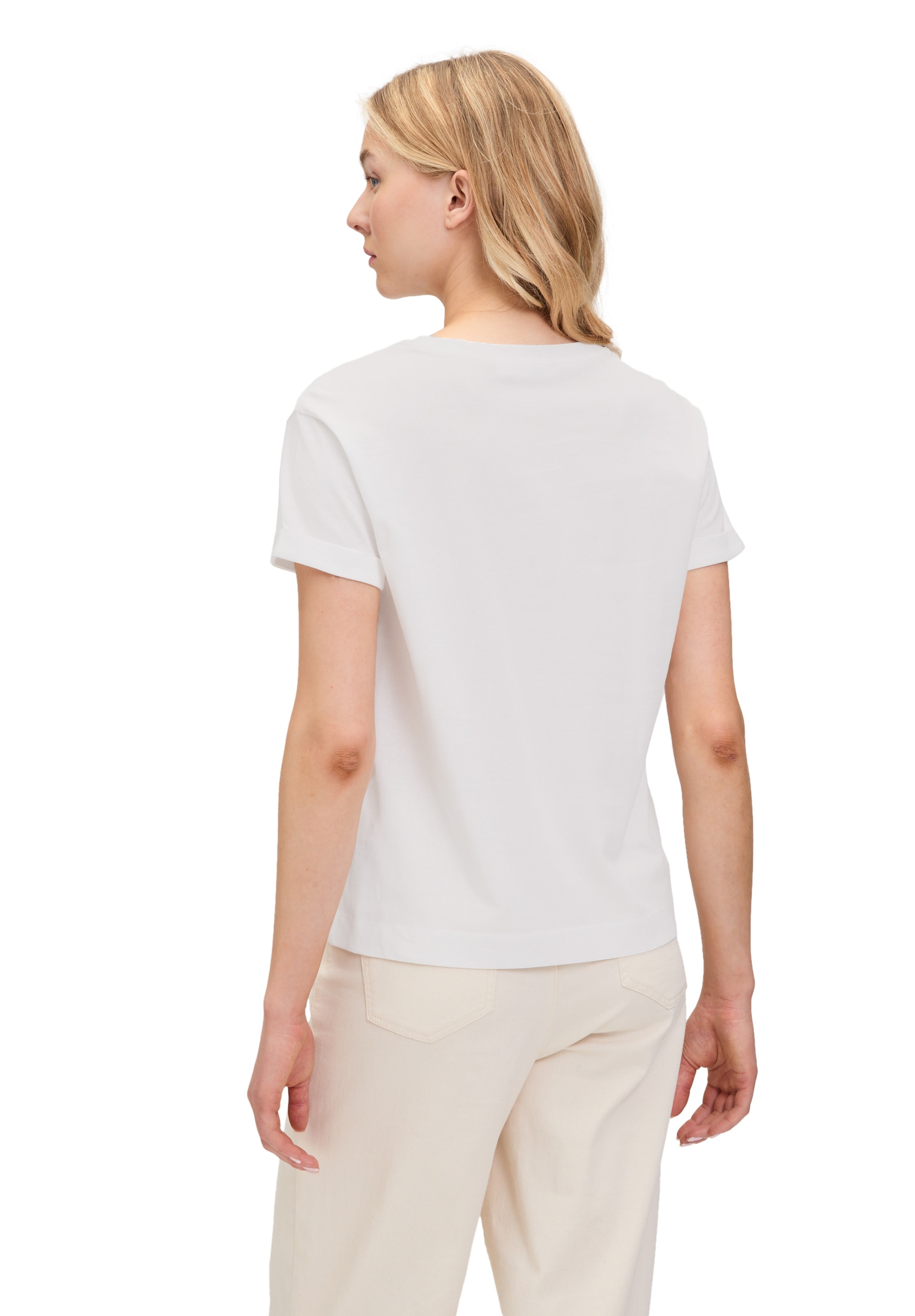 Betty&Co Kurzarmshirt »Betty & Co Casual-Shirt mit Stickerei«, (1 tlg.)