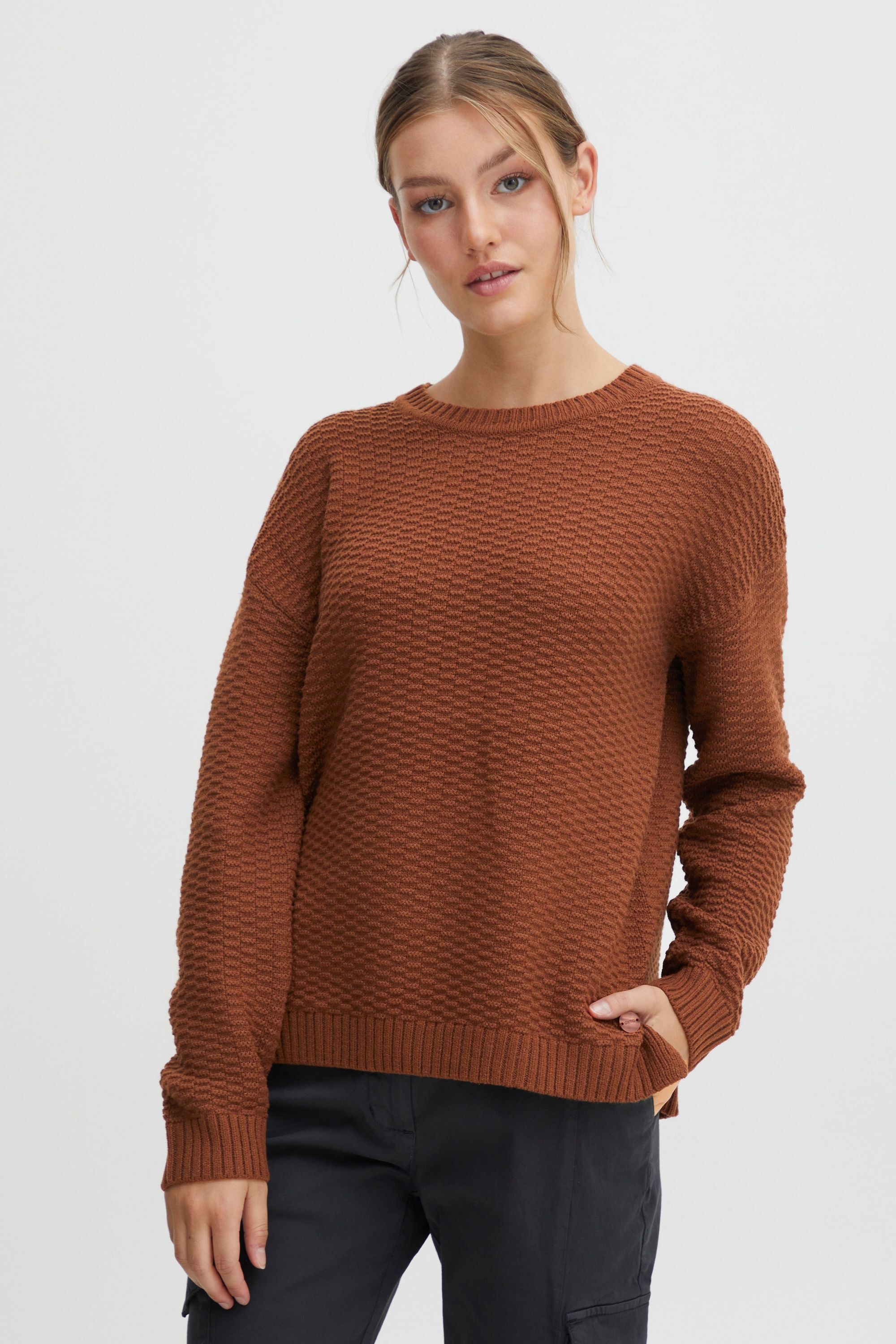 OXMO Strickfleece-Pullover "Strickpullover OXMilla" günstig online kaufen