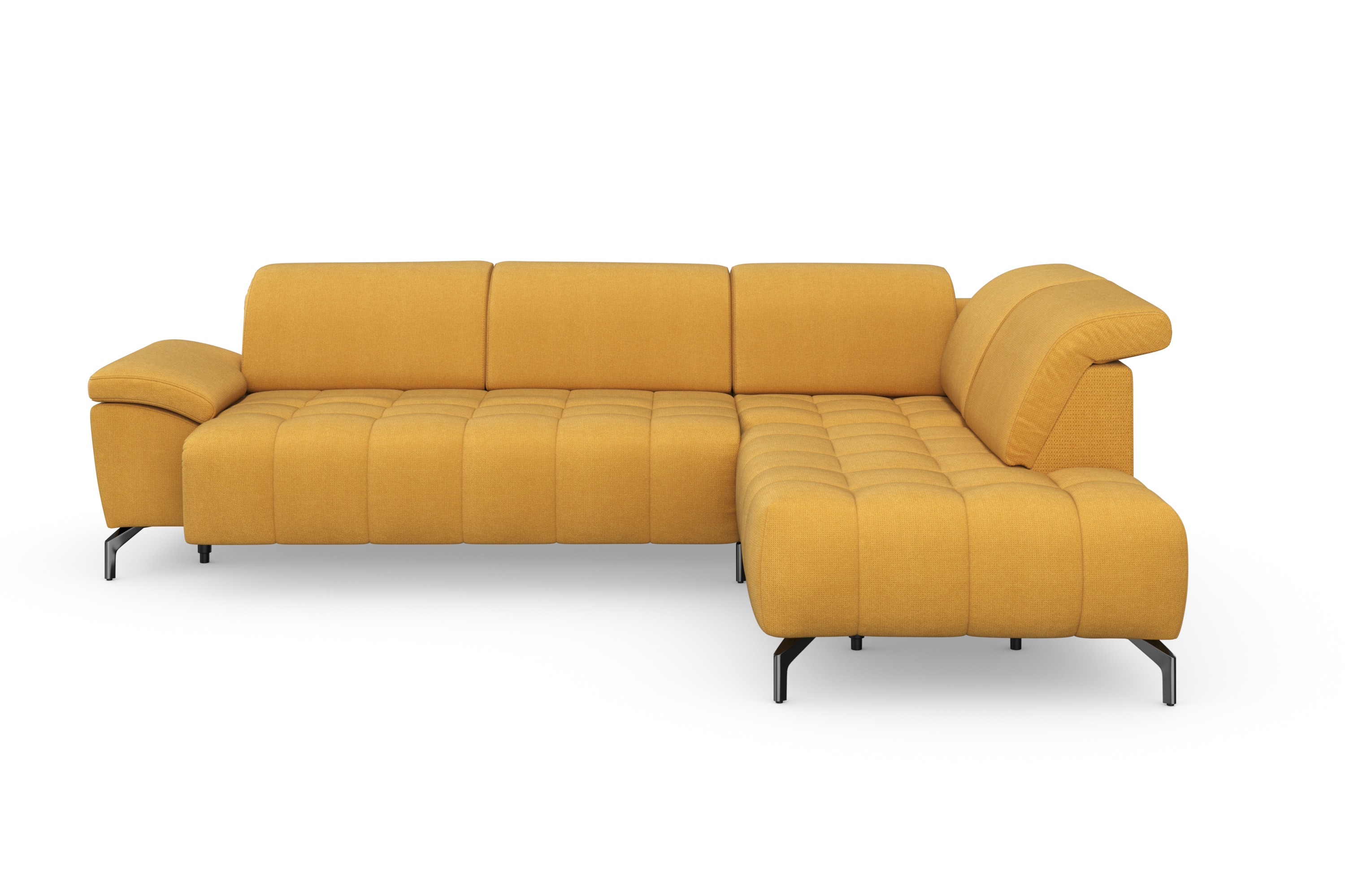 sit&more Ecksofa "Cool L-Form" wahlweise mit Kopfteilverstellung und Vorziehsitz motorisch