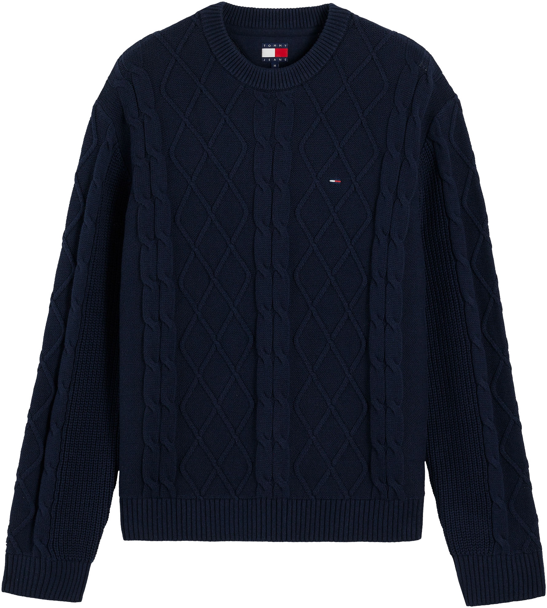 Tommy Jeans Rundhalspullover »TJM REG CABLE KNIT SWEATER«