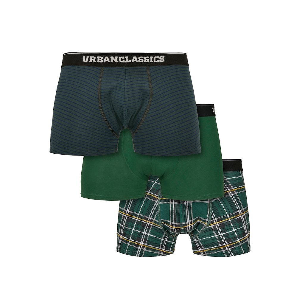 URBAN CLASSICS Boxershorts »Männer Boxer Shorts 3-Pack«, (1 St.)