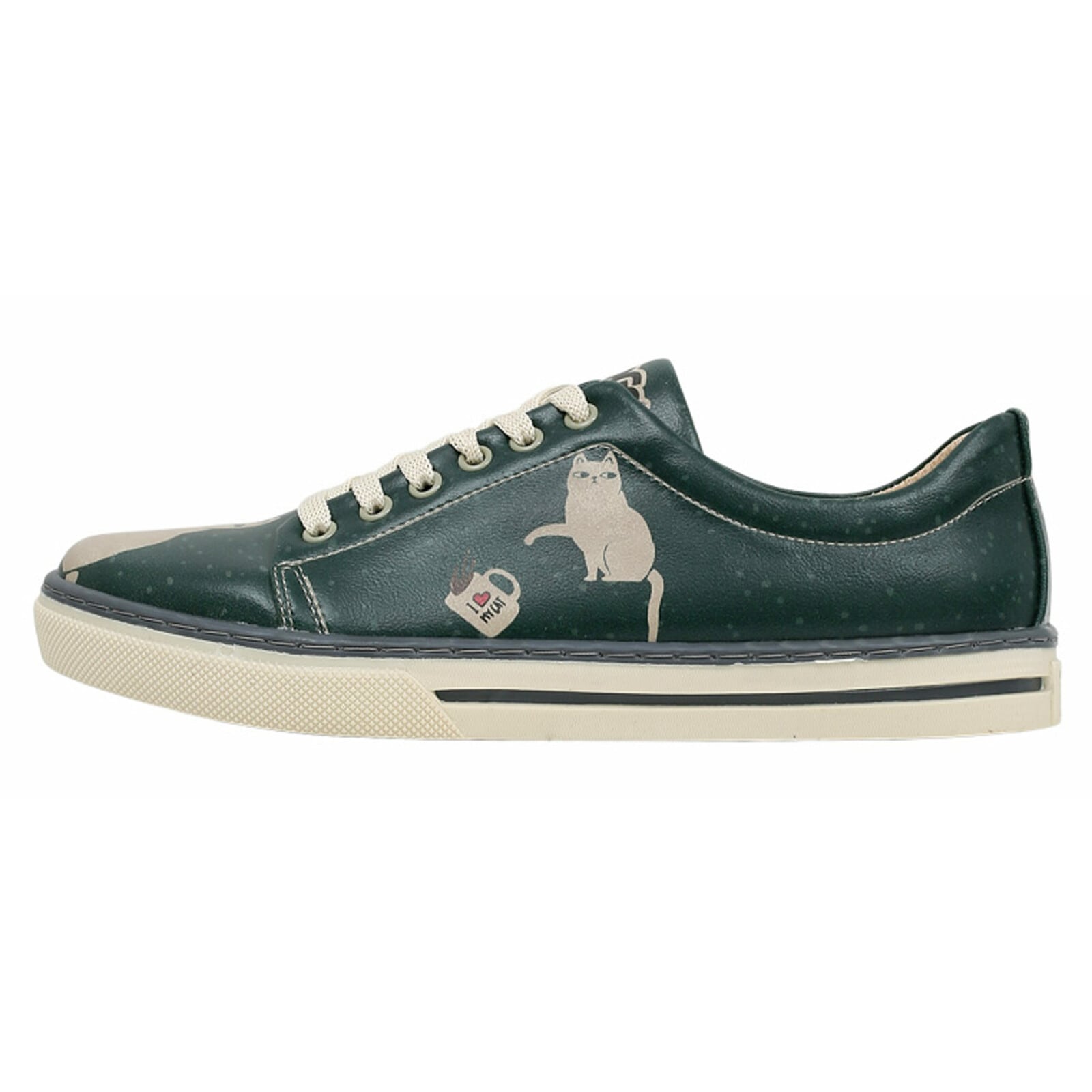 DOGO 1100000002199 "Classic Schnürsneaker I Do What I Want Damen Sneaker" Handgefertigt