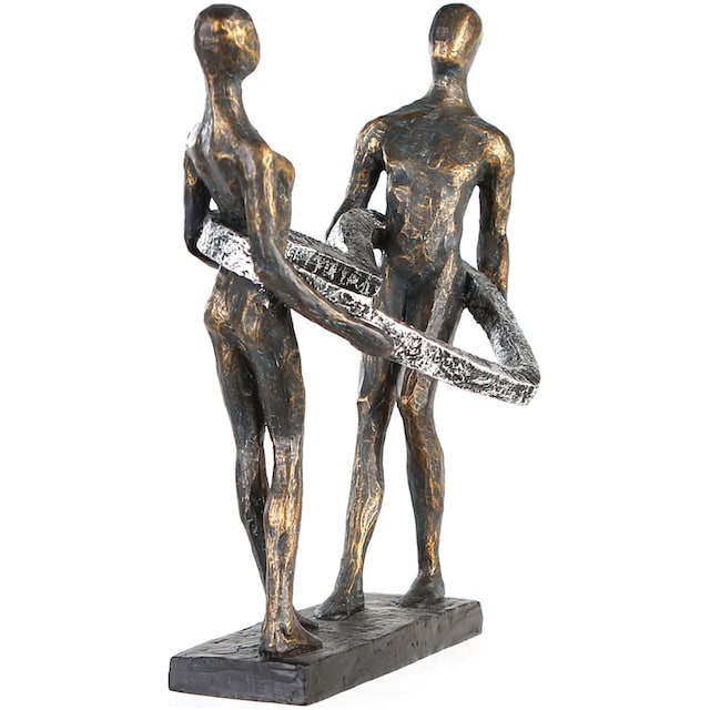Casablanca by Gilde Dekofigur »Skulptur Connected«, Dekoobjekt, Höhe 31 cm,  mit Spruchanhänger, Wohnzimmer kaufen | BAUR