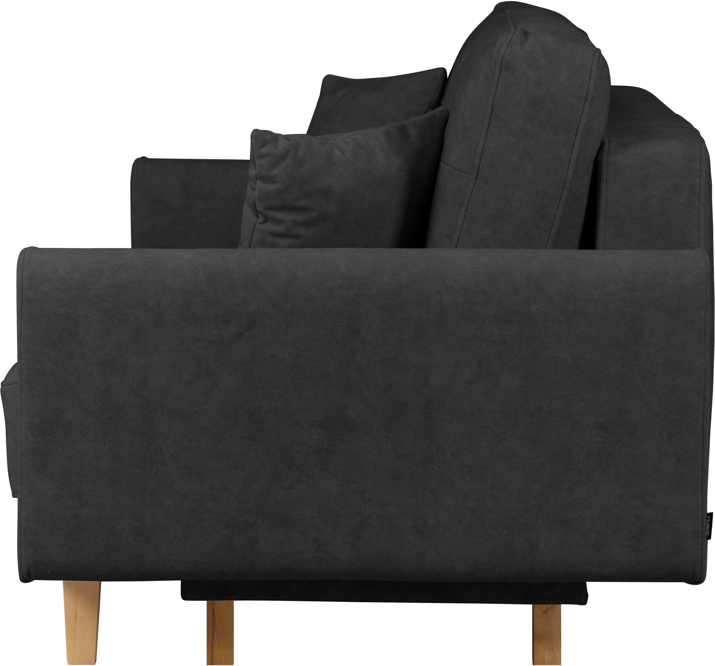 Home affaire 3-Sitzer »Triplo wahlweise mit Bettfunktion und Bettkasten,«, incl. Zierkissen, B/T/H: 215/100/89 cm Liegefläche 191 x 145 cm
