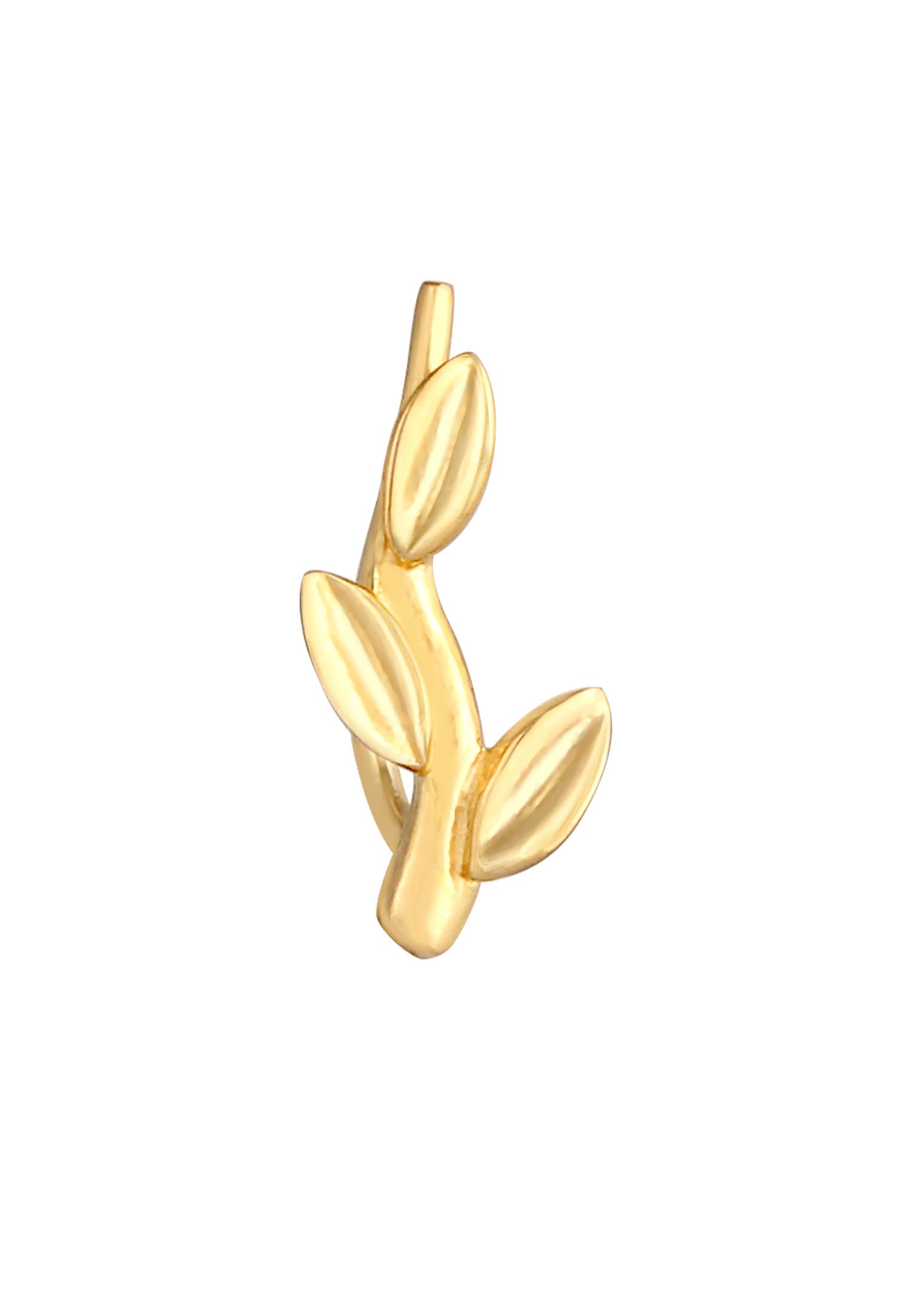 Elli Ohrklemme »Ohrringe Ear Climber Blatt Leaf Look 925 Silber (1 Stück)«