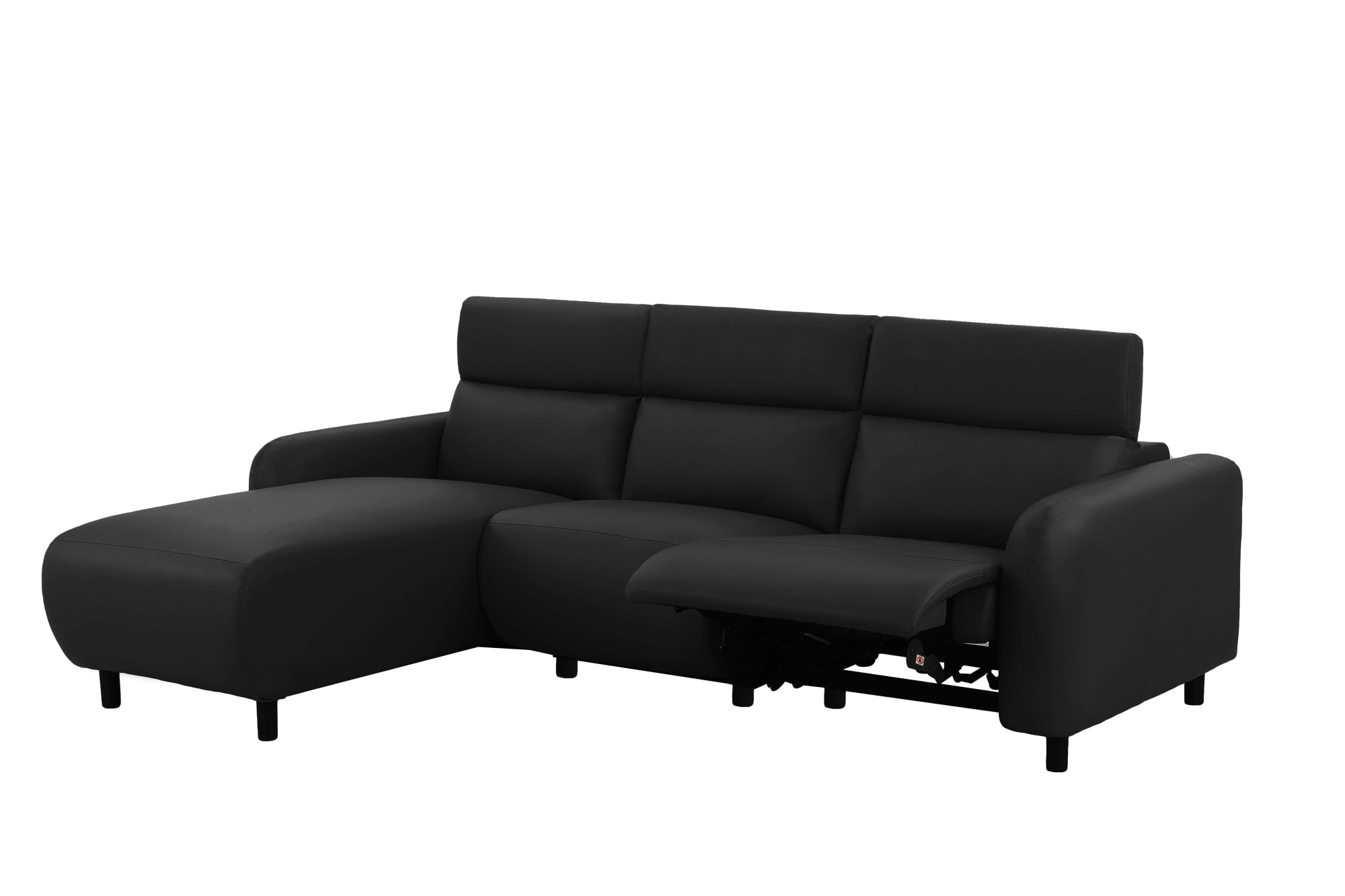 Home affaire Ecksofa »SKAANE Kunstleder, L-Form, 274 cm, manuelle u. elektrische Funktion,«, Kopfteilverstellung, Relax-und Liegefunktion, Federkernpolsterung
