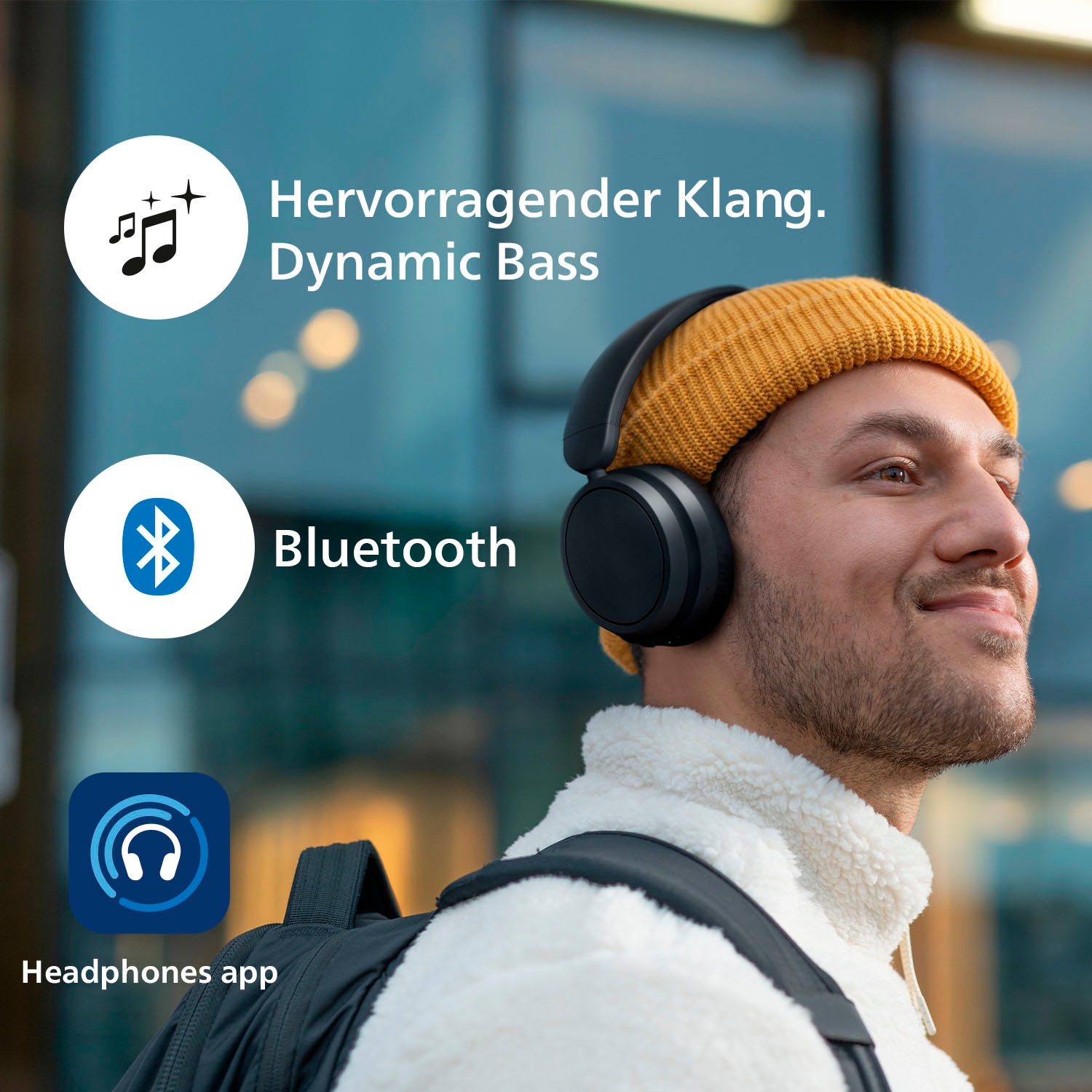 Philips Over-Ear-Kopfhörer »TAH5209«, Bluetooth-A2DP Bluetooth-AVRCP Bluetooth-HFP, Geräuschisolierung-Multi-Point-Verbindung-Sprachsteuerung
