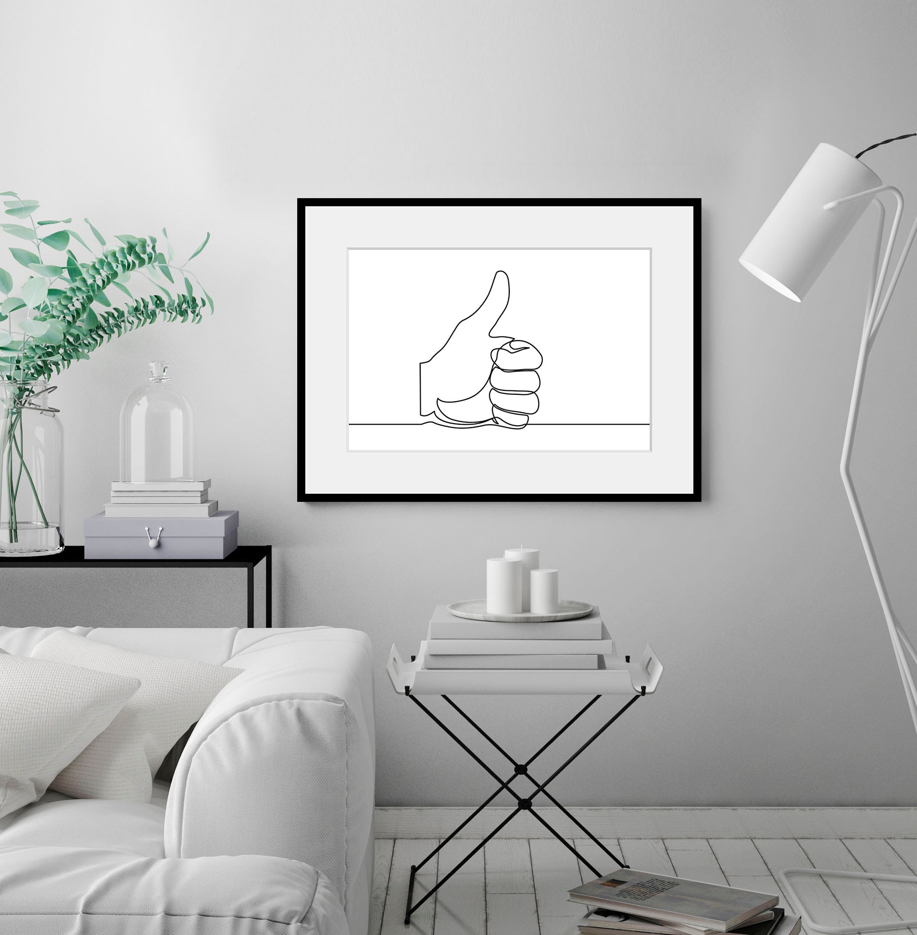 queence Bild "YES WE CAN", Schwarz-Weiß-Motivationsbilder-Kunst-Modern, (1 günstig online kaufen
