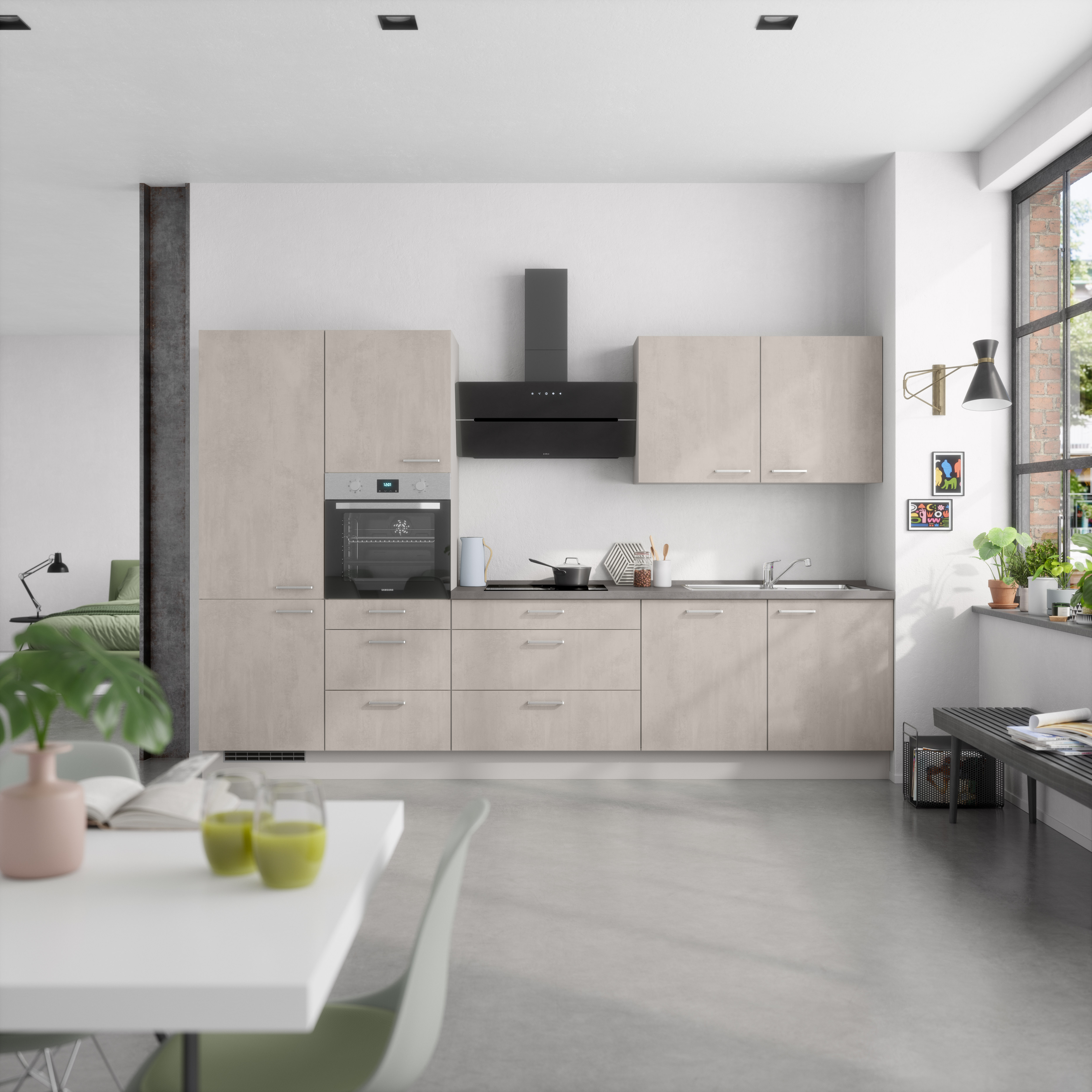 nobilia Küchenzeile ""Riva II"" vormontiert, Ausrichtung wählbar, Breite 33 günstig online kaufen