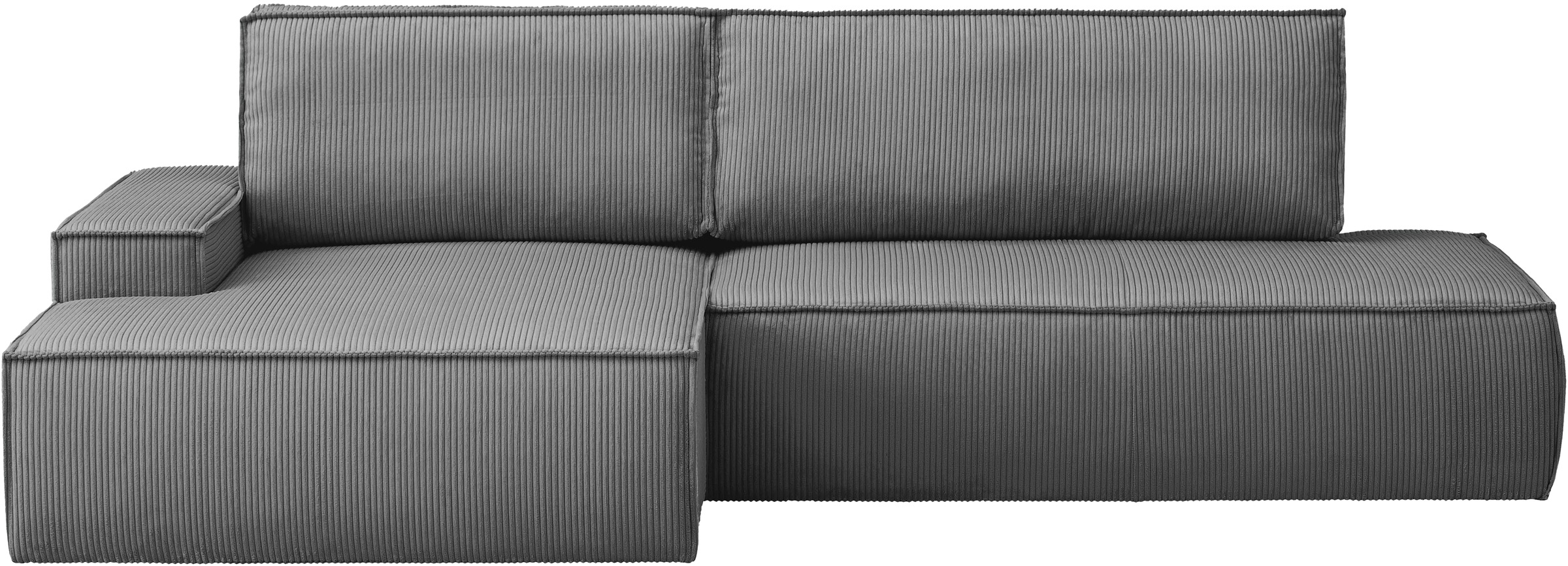 Home affaire Ecksofa "SHERWOOD, Schlafsofa in L-Form offen (275cm), Cord, L günstig online kaufen