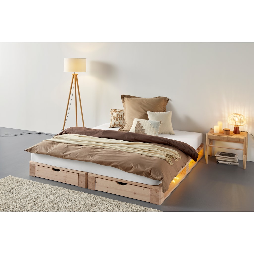 Home affaire Palettenbett »"ALASCO " BESTSELLER! Mit Schublade«