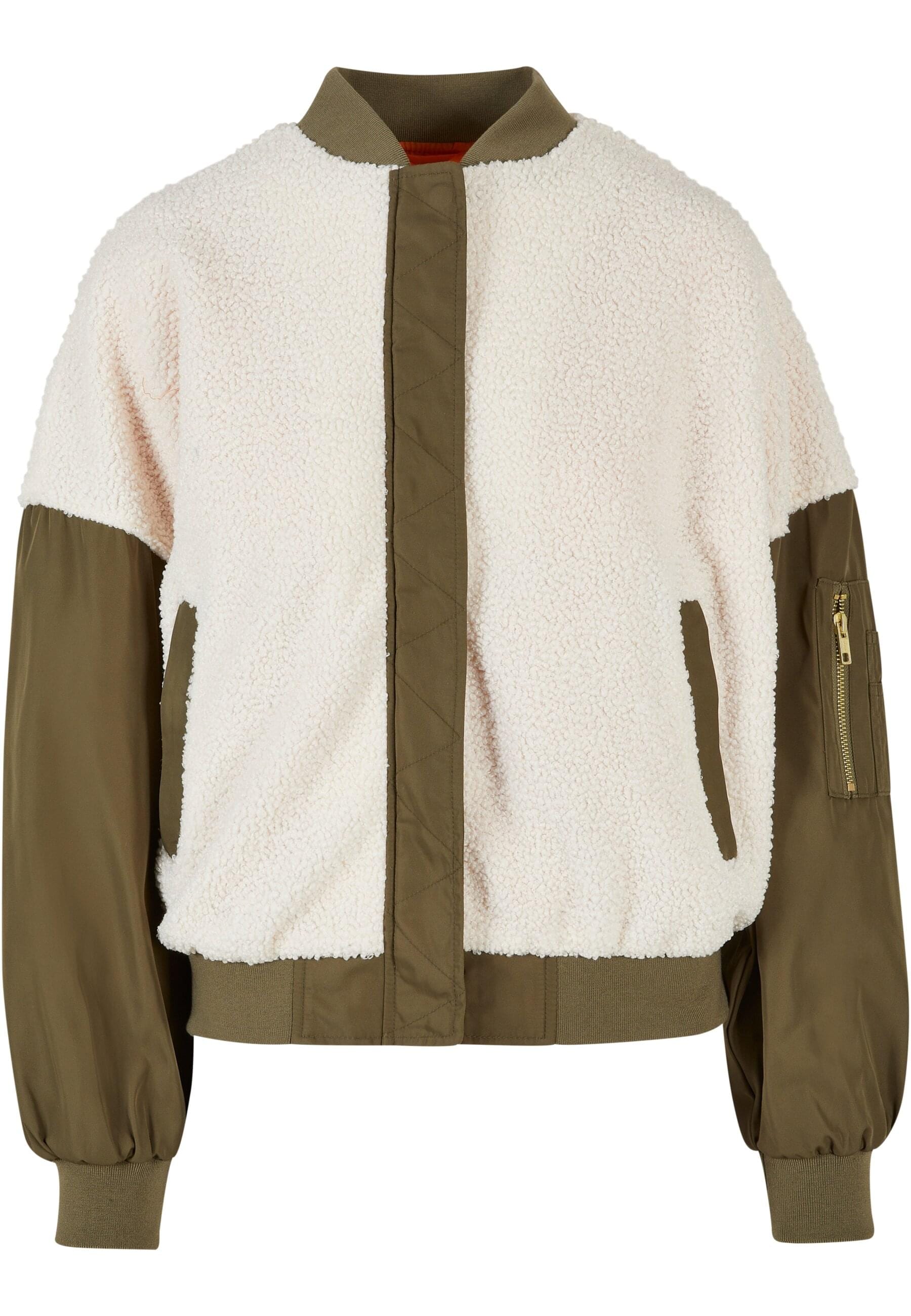 Bomberjacke »Urban Classics Damen Ladies Oversized Sherpa Mixed Bomber Jacket«, (1...