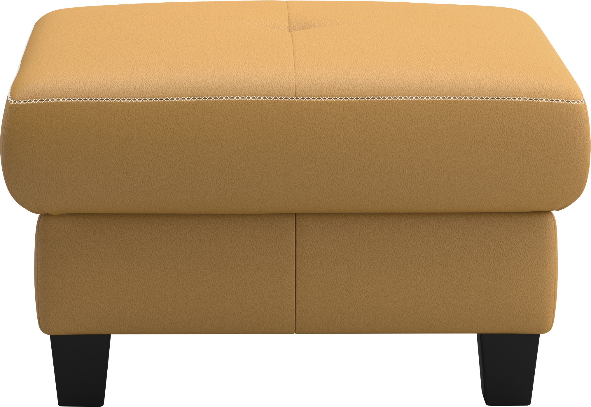 Thumbnail - PLACES OF STYLE Polsterhocker "Varese" Kreuznaht in beige