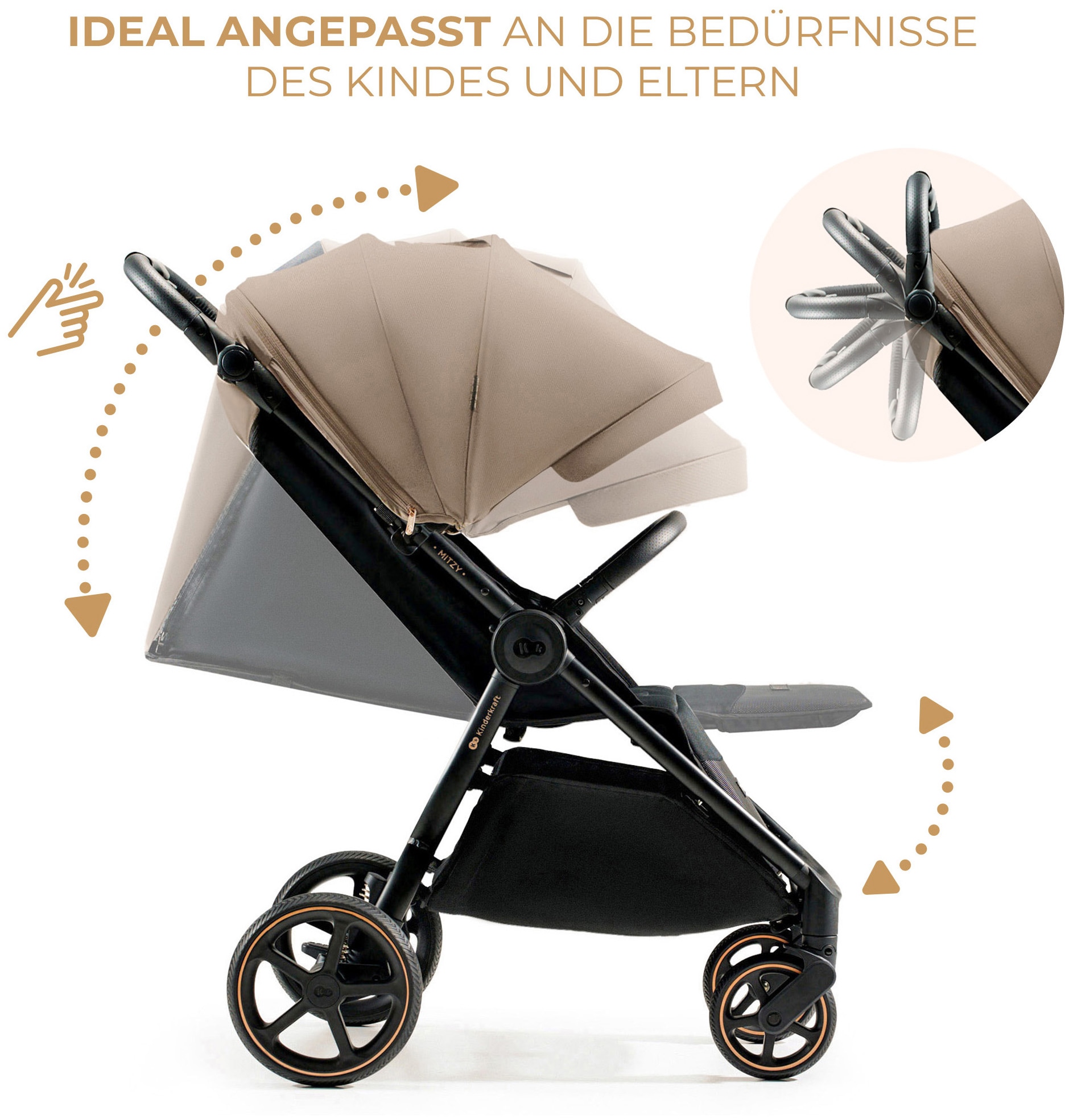 Kinderkraft Kinder-Buggy »MITZY« 27 kg