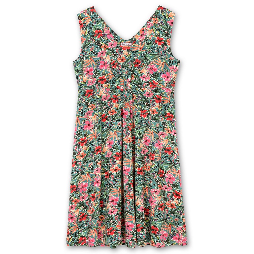 sheego by Joe Browns Jerseykleid »Große Größen«, mit Blumendruck und gelegten Falten