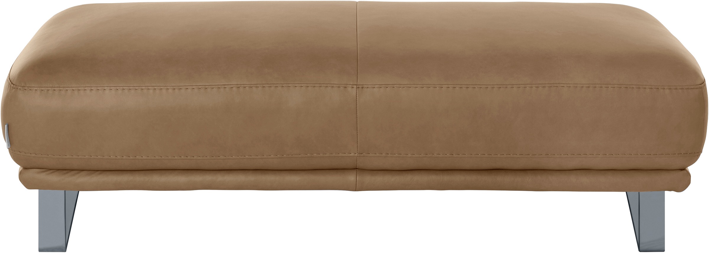 W.SCHILLIG Hocker »montanaa«, mit Metallkufen in Silber matt, Breite 141 cm