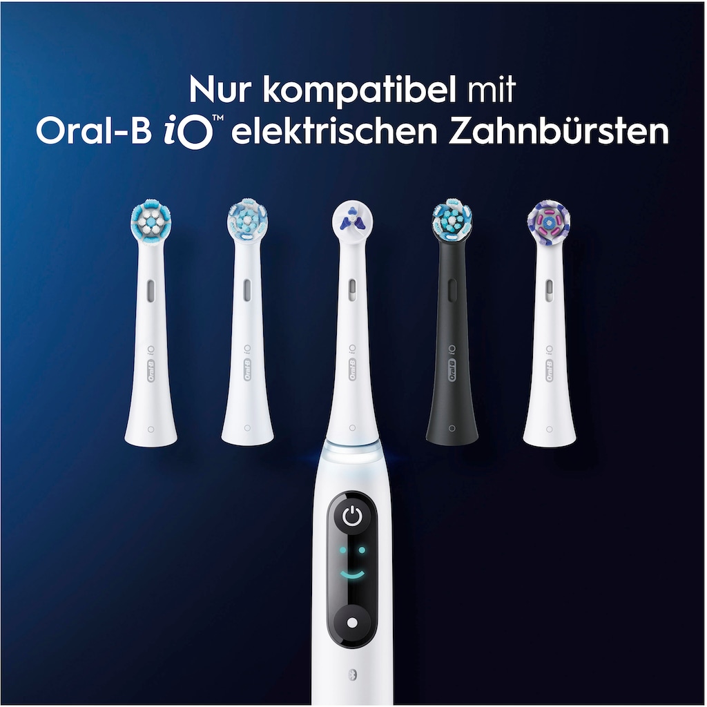 Oral-B Aufsteckbürste »iO«, (Spezialisierte Reinigung für elektrische Zahnbürste, 2 Stück)