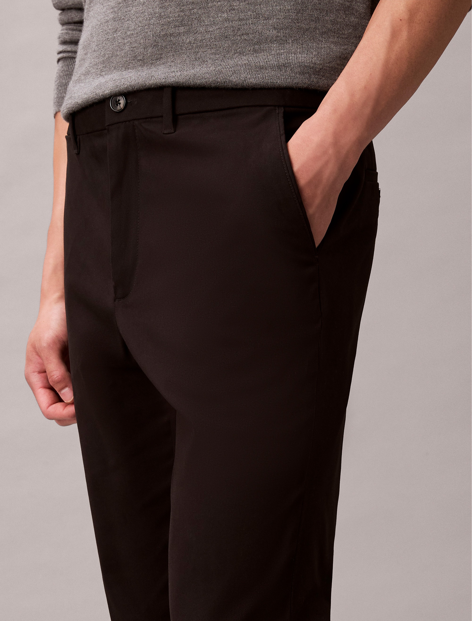 Calvin Klein Chinohose »SLIM SATEEN CHINO TROUSER«, slim fit
