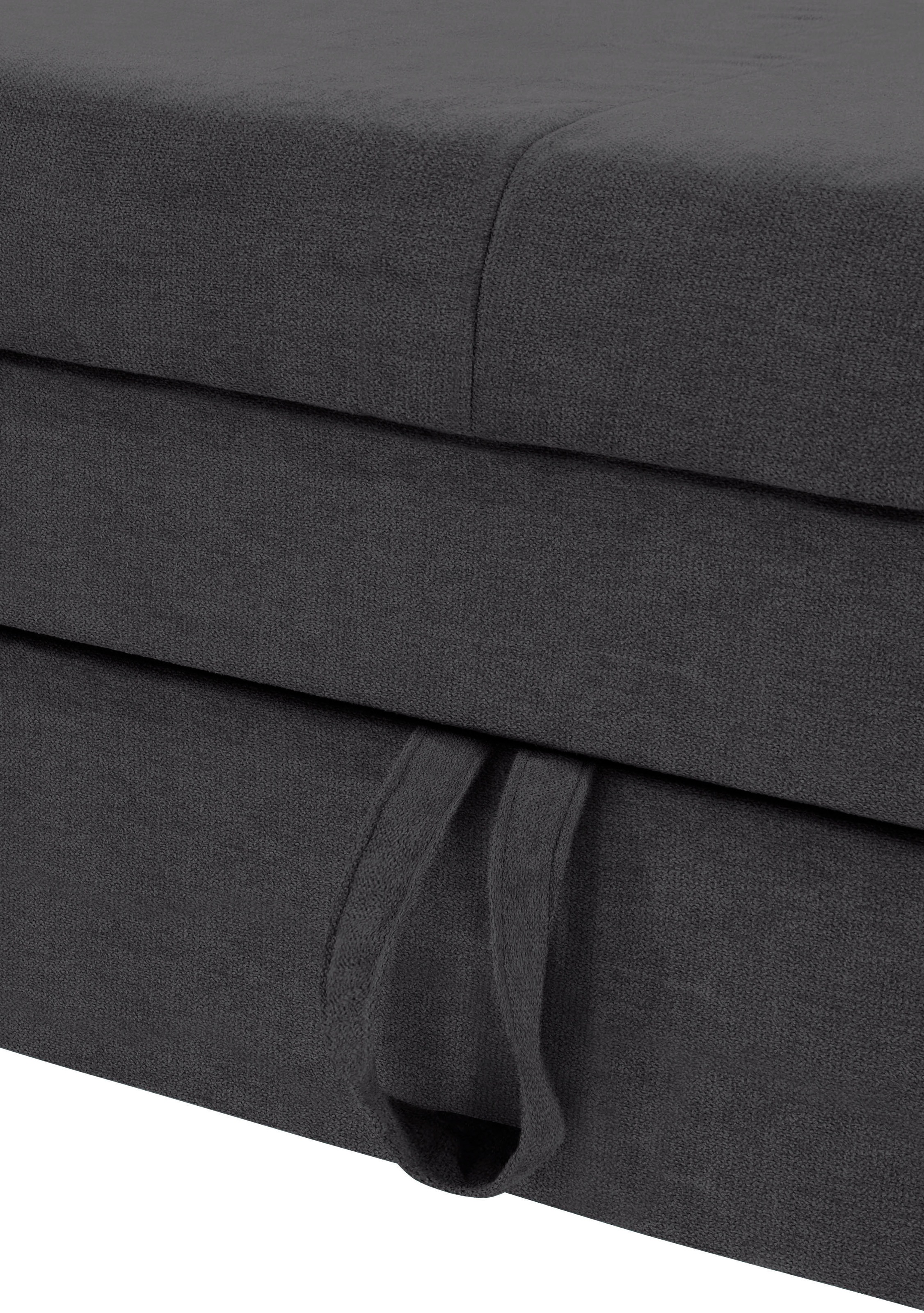 COTTA Ecksofa »Mia L-Form mit 3 Zierkissen«, wahlweise mit Bettfunktion, Bettkasten, Beleuchtung & Wireless-Charger