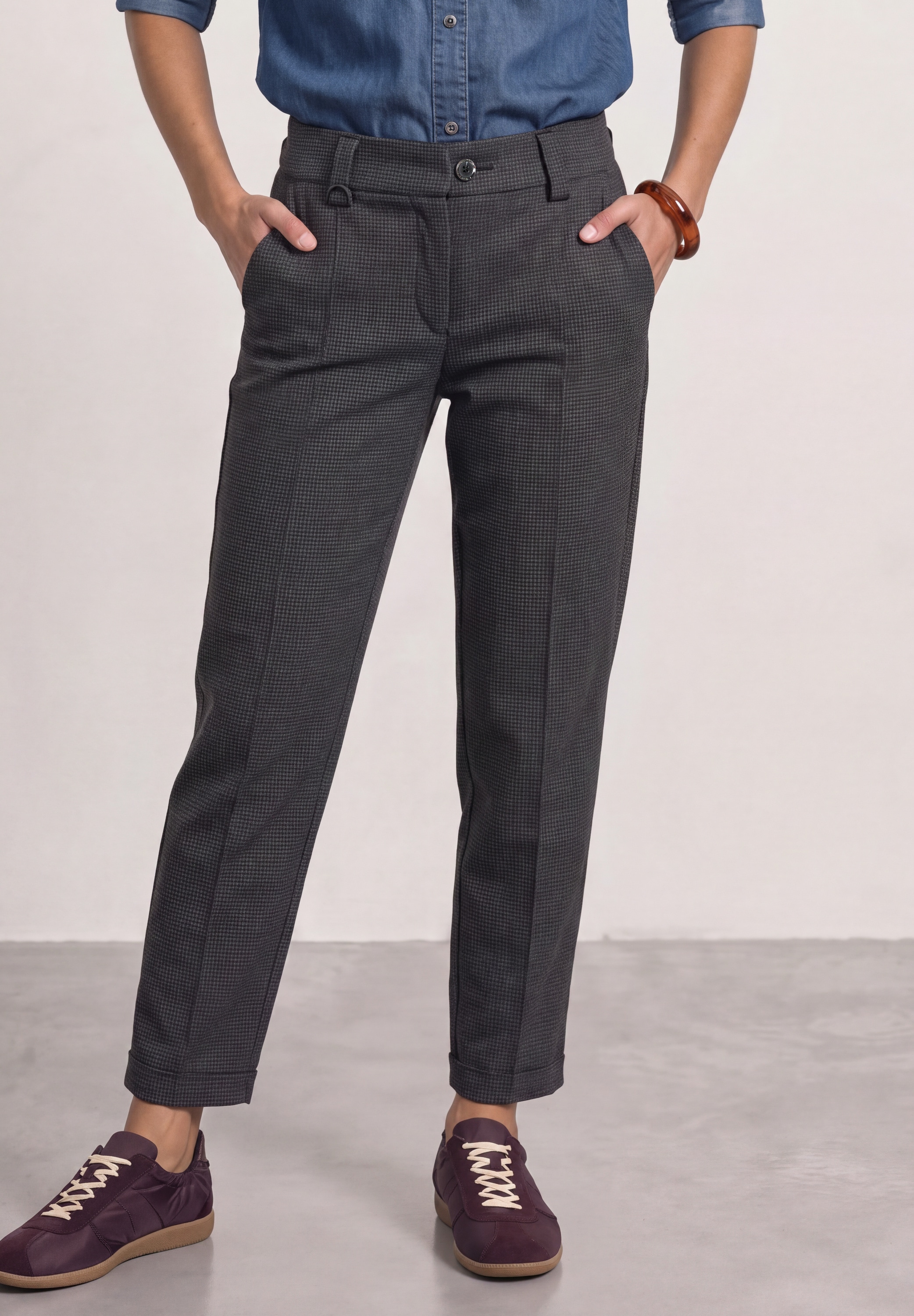 STREET ONE Stoffhose mit Elastikbund