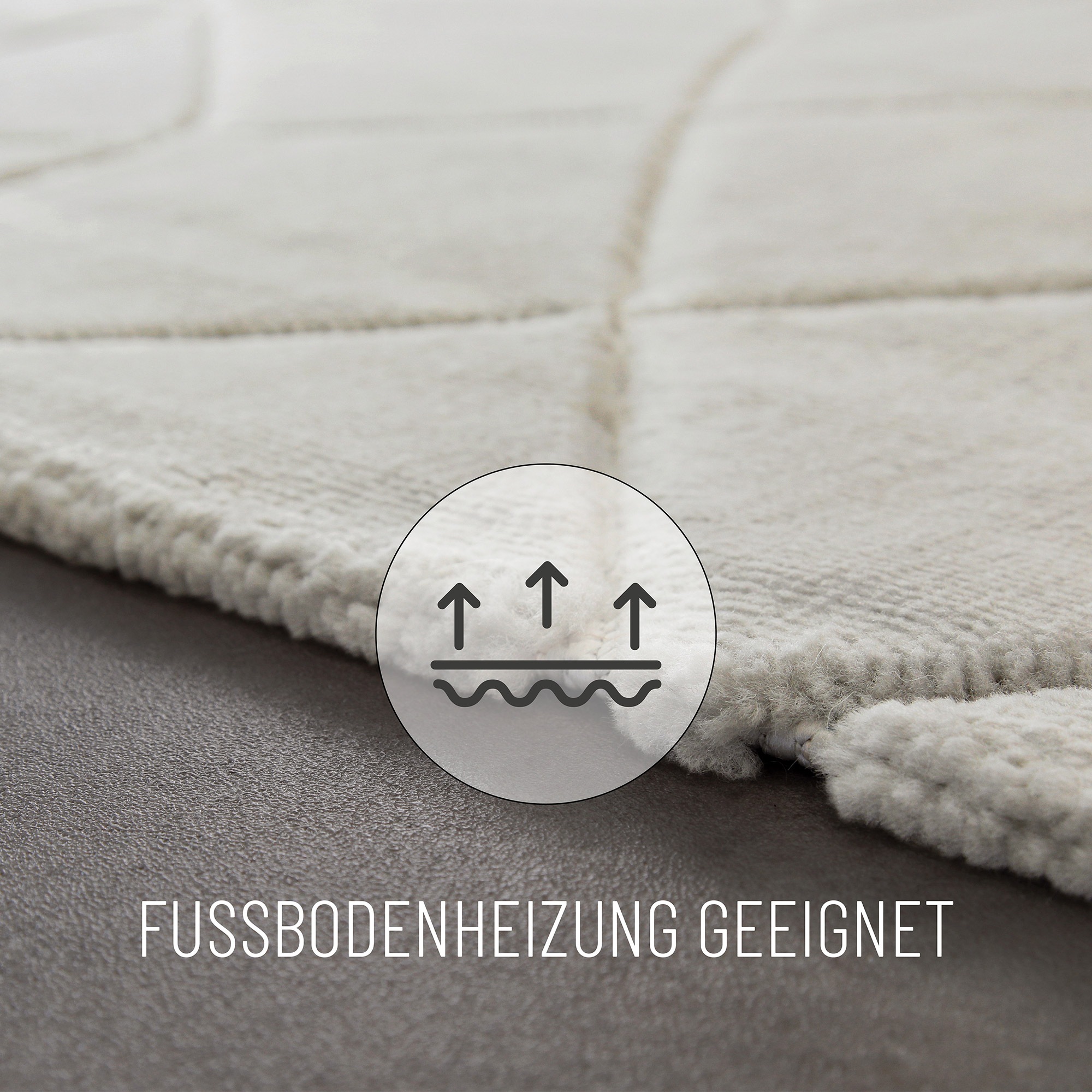 Wecon home Teppich »Unplugged«, rechteckig, 10 mm Höhe, Kurzflor Teppich, gewebt, robust, Wohnzimmer, Schlafzimmer, modern