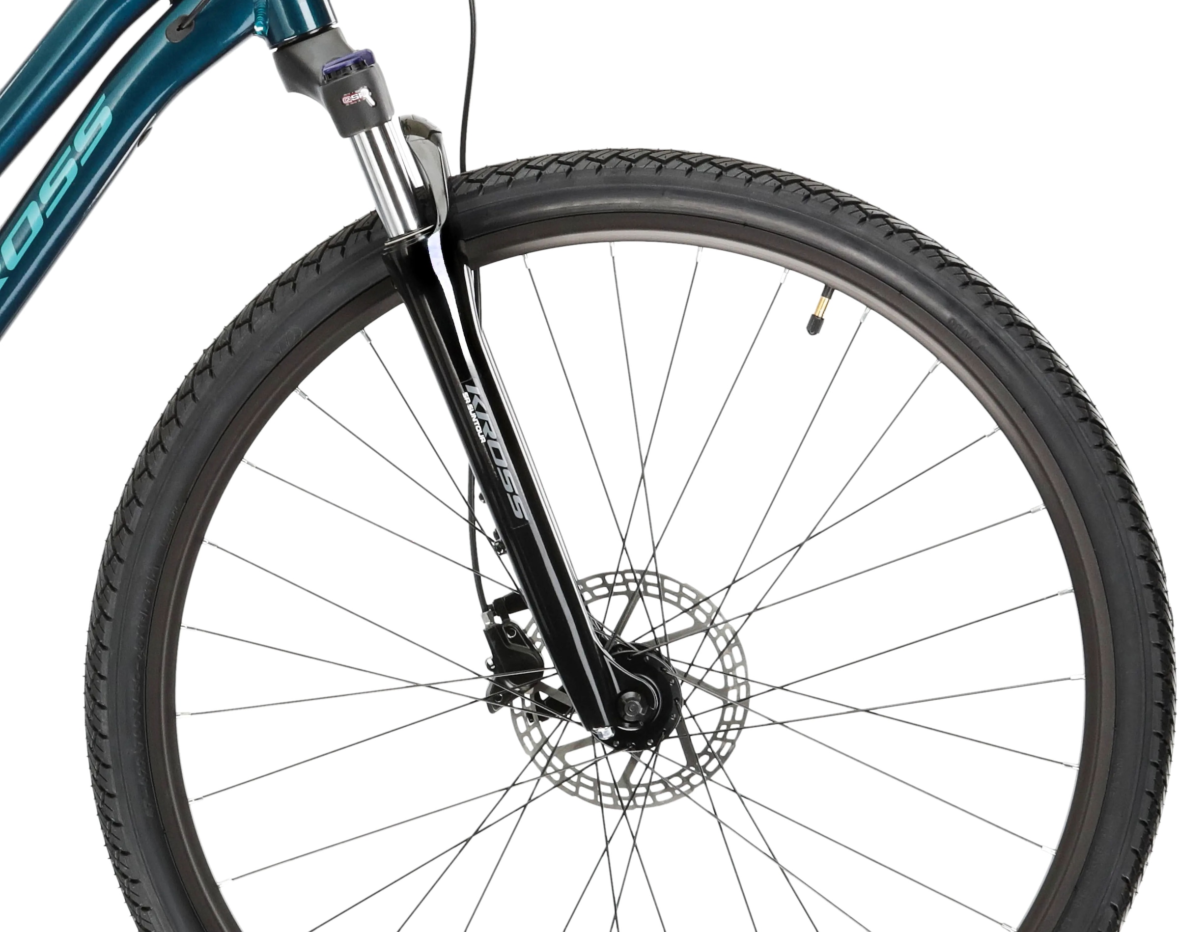 Kross Crossrad »KROSS Crossbike Evado 5.0 28" türkis 27 Gänge«, 27 Gang, Shimano, Acera Schaltwerk, Kettenschaltung