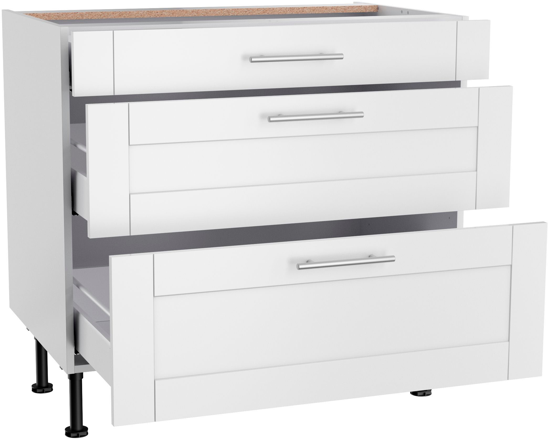 KOCHSTATION Kochfeldumbauschrank »KS-Ahus«, Breite 90 cm