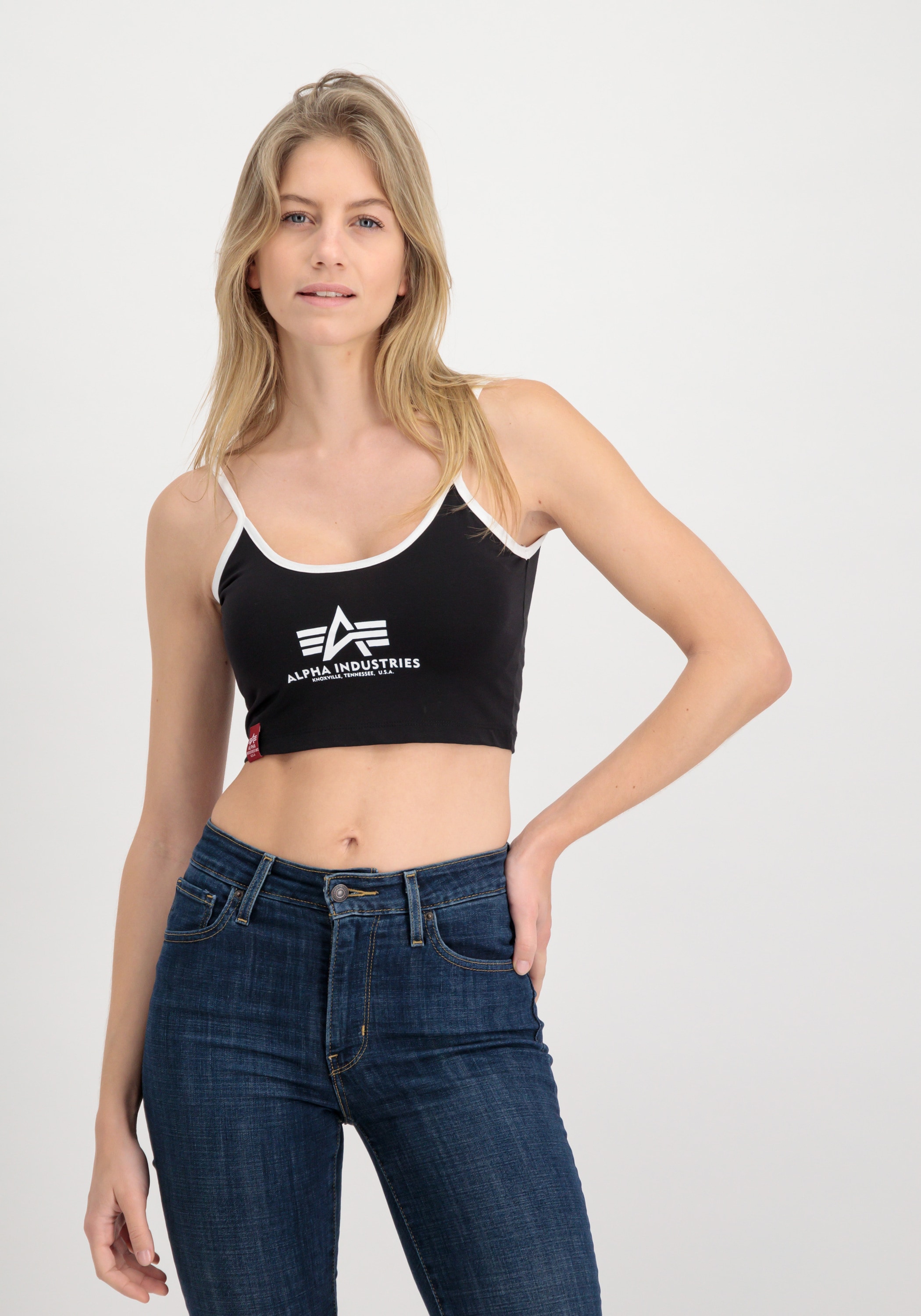 Alpha Industries Muskelshirt "Basic ML Cropped Tank Top Wmn" günstig online kaufen