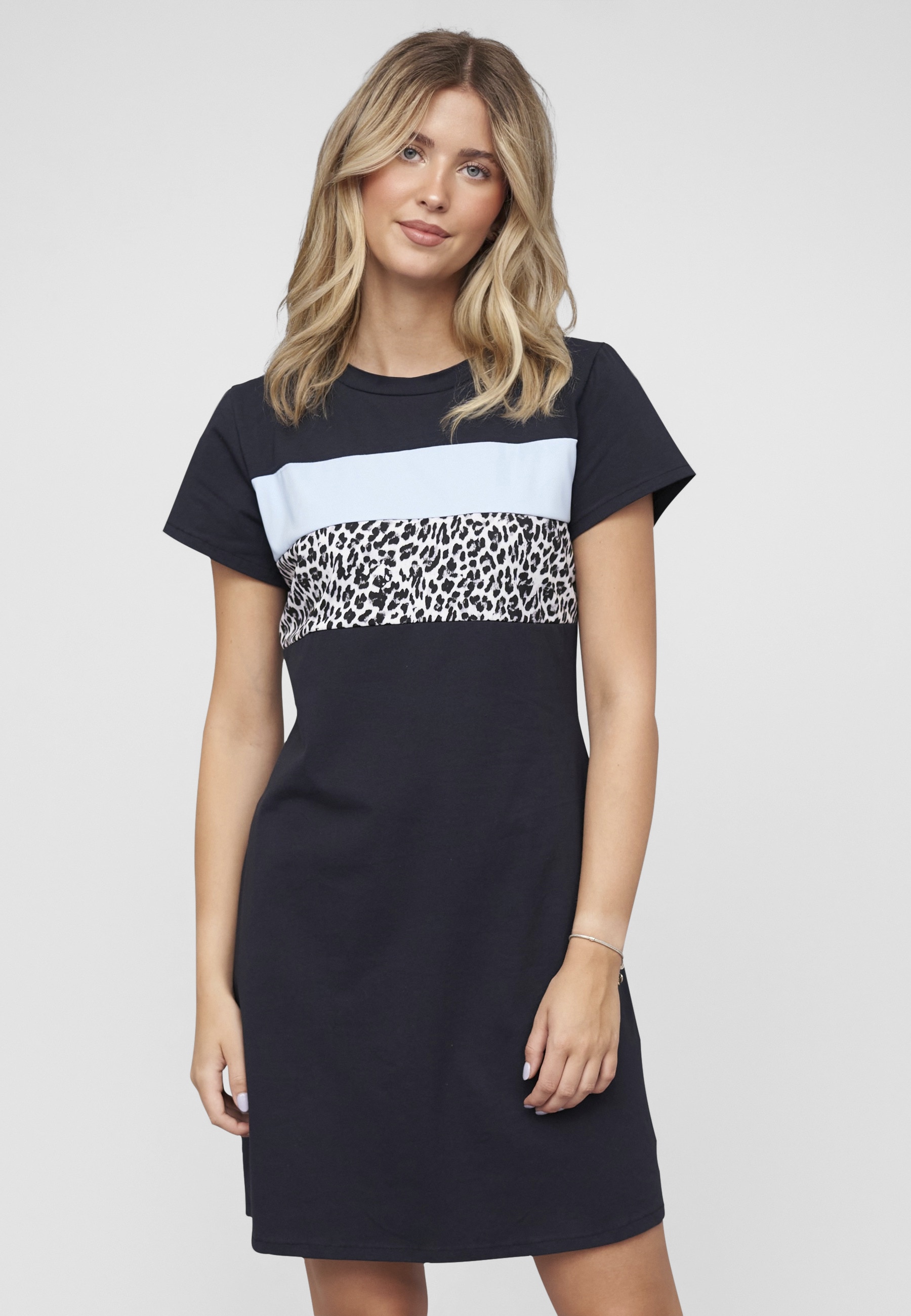 CLOUD 5IVE Shirtkleid "CLOUD 5IVE T-Shirt Dress Colorblock" 1 Stk. tlg. günstig online kaufen