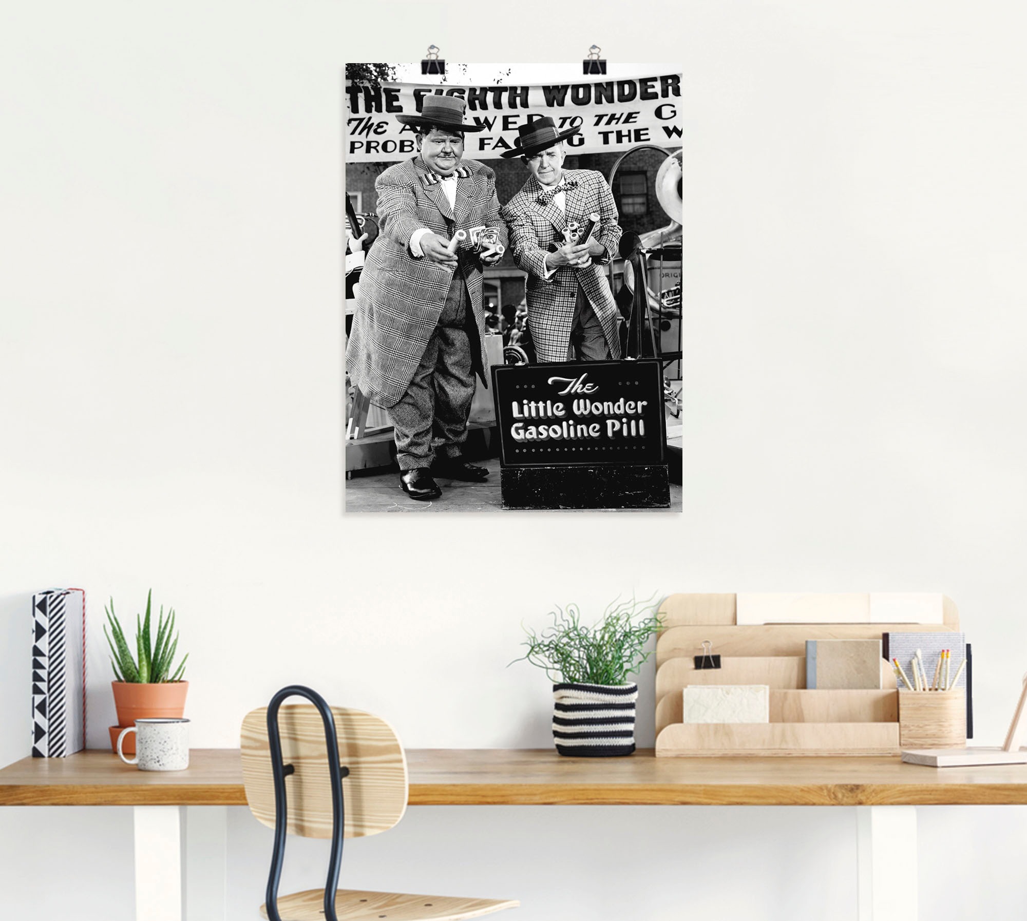 Artland Wandbild »Dick und Doof und die Wunderpille, 1943«, Stars, (1 St.), als Leinwandbild, Poster, Wandaufkleber in verschied. Größen