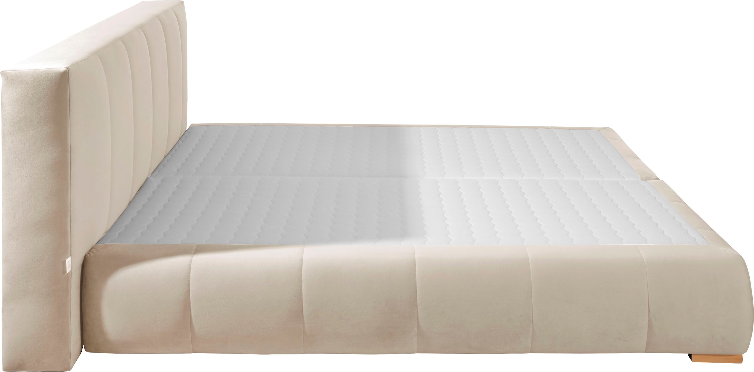 Guido Maria Kretschmer Home&Living Boxspringbett »Chelles«, inkl. Topper, in XXL- Überlänge 220 cm, Unterbox mit feine Wölbung