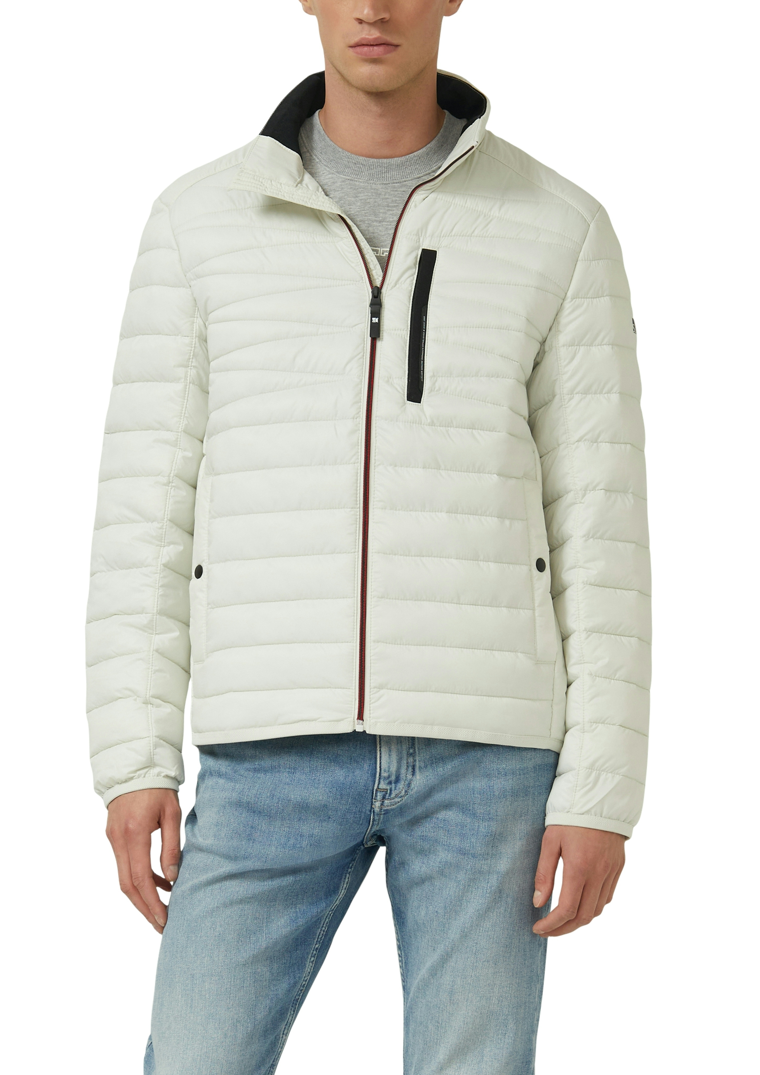 s.Oliver Steppjacke ohne Kapuze mit Stehkragen und Reißverschluss