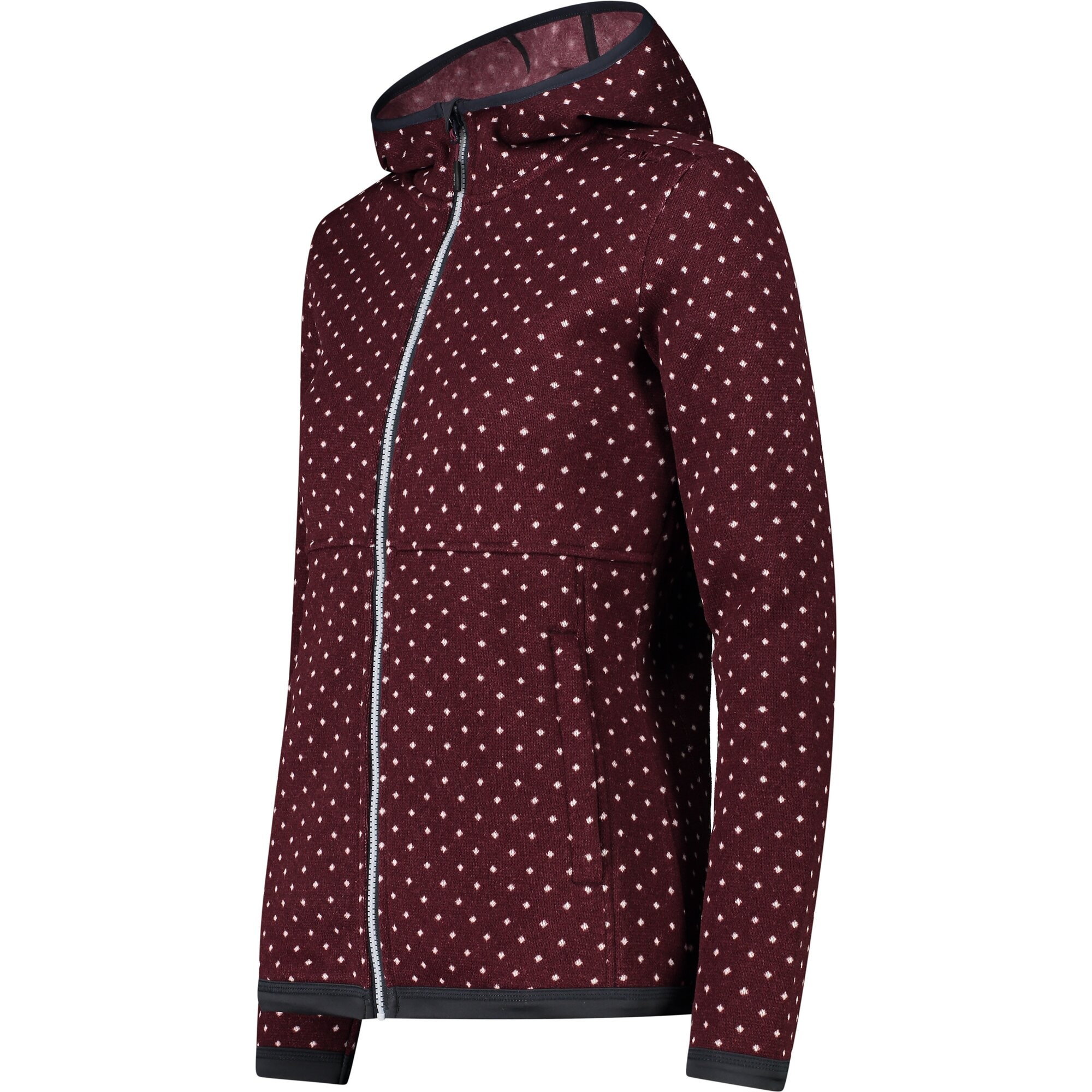 CMP Strickfleecejacke »WOMAN JACKET FIX HOOD«, mit Kapuze, wärmend
