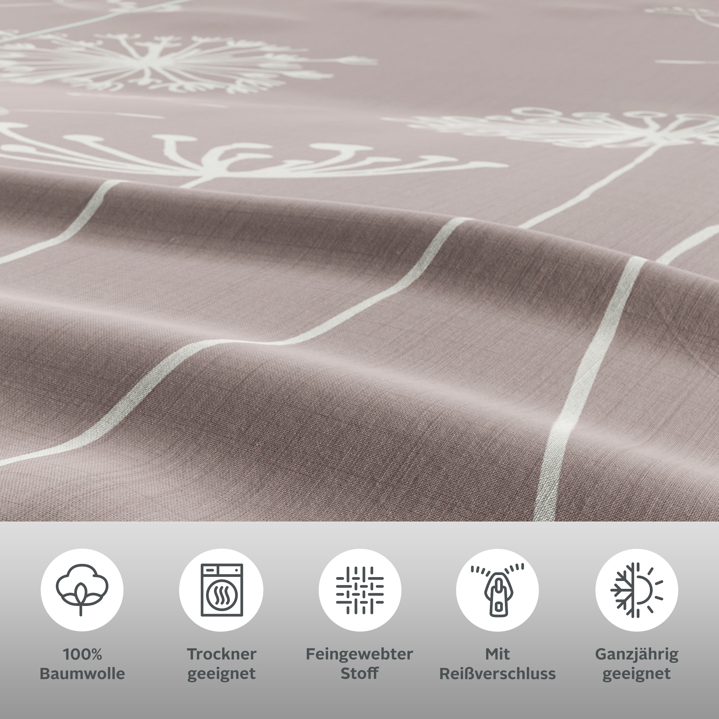 OTTO home Bettwäsche »Soucy« 2 Stk. tlg. ab Gr. 135x200, 100% Baumwolle, Renforcé & PREMIUM Satin (TC300)