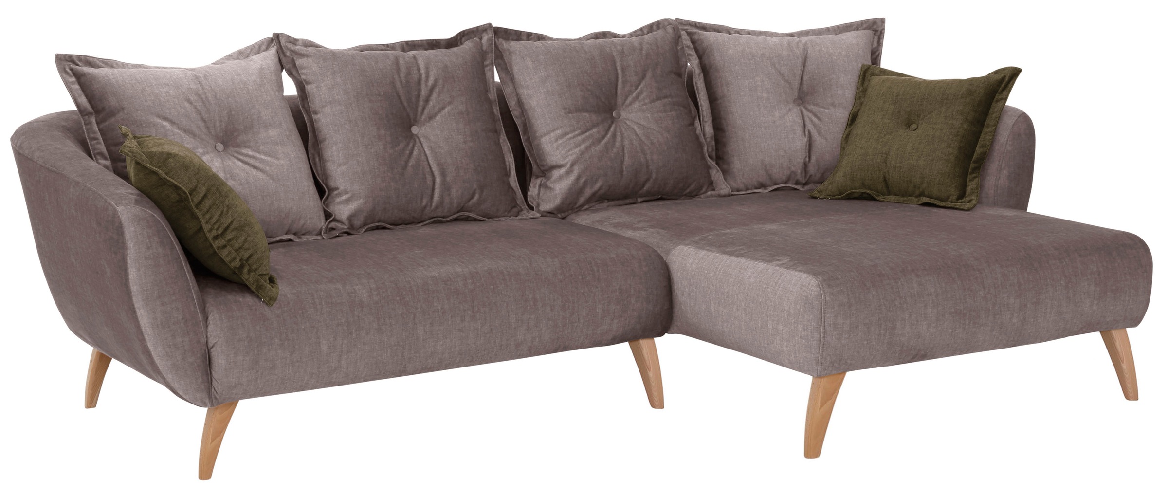 Home affaire Ecksofa "Baggio formschöne Polsterecke, bequem, Breite 277cm, günstig online kaufen