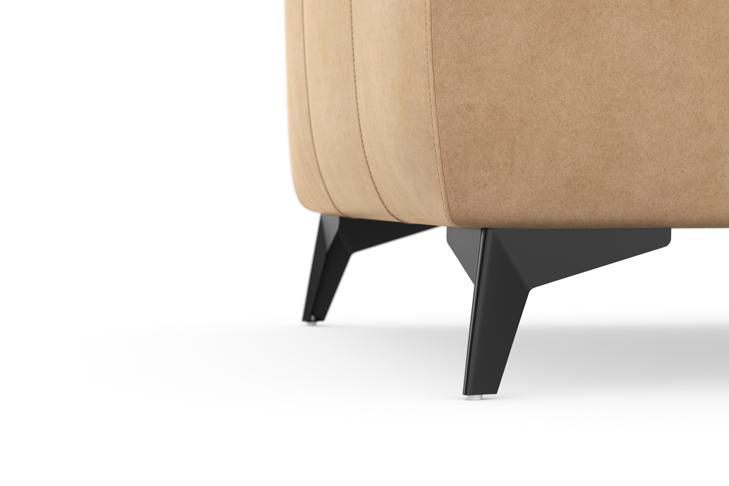 sit&more Ecksofa »Sinatra L-Form«, optinal mit Kopfteilverstellung und Armteilfunktion, Metallfüße