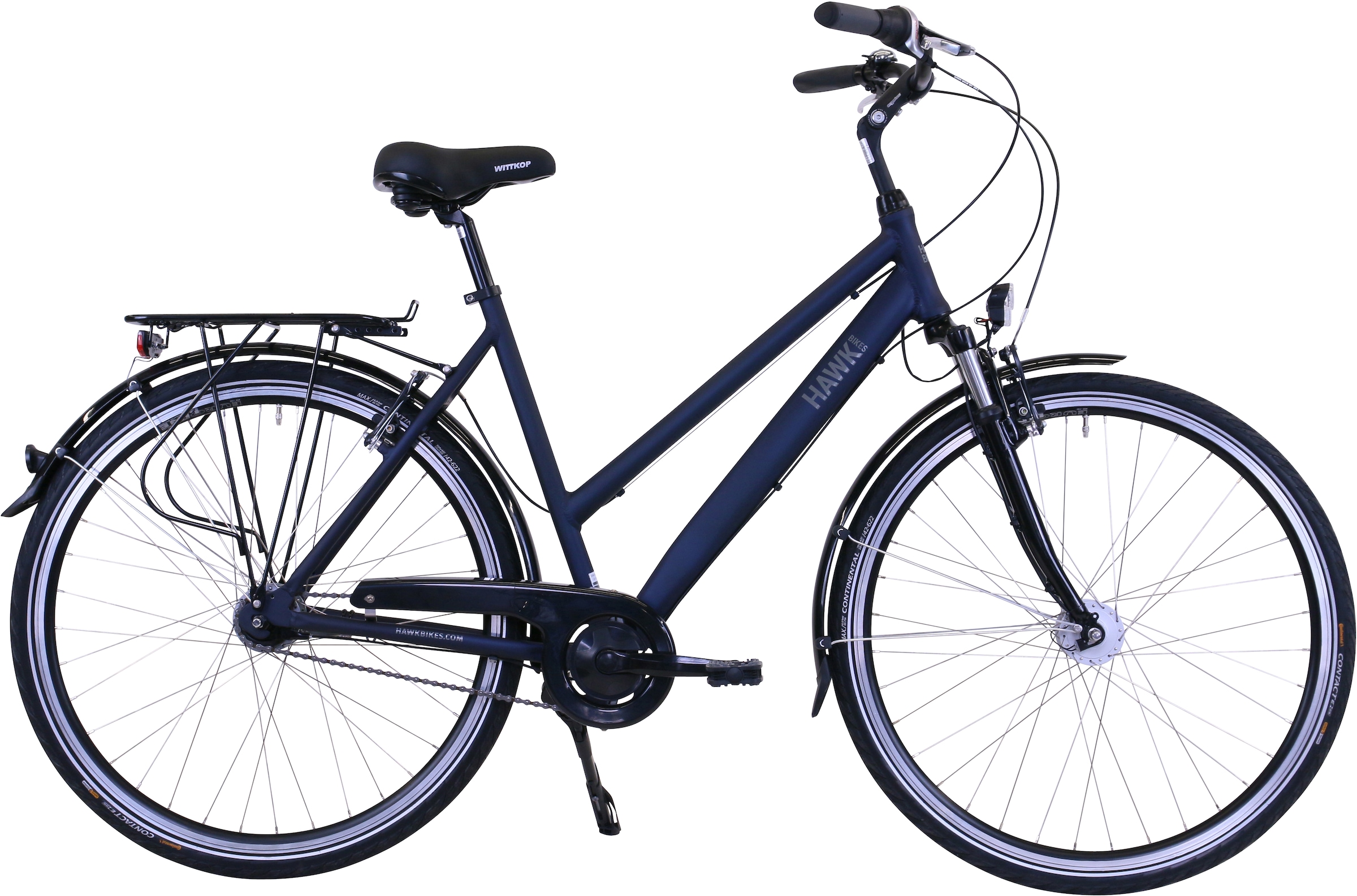 HAWK Bikes Cityrad »Lady Deluxe«, 7 Gang, Nabenschaltung, für Damen, Nabenschaltung