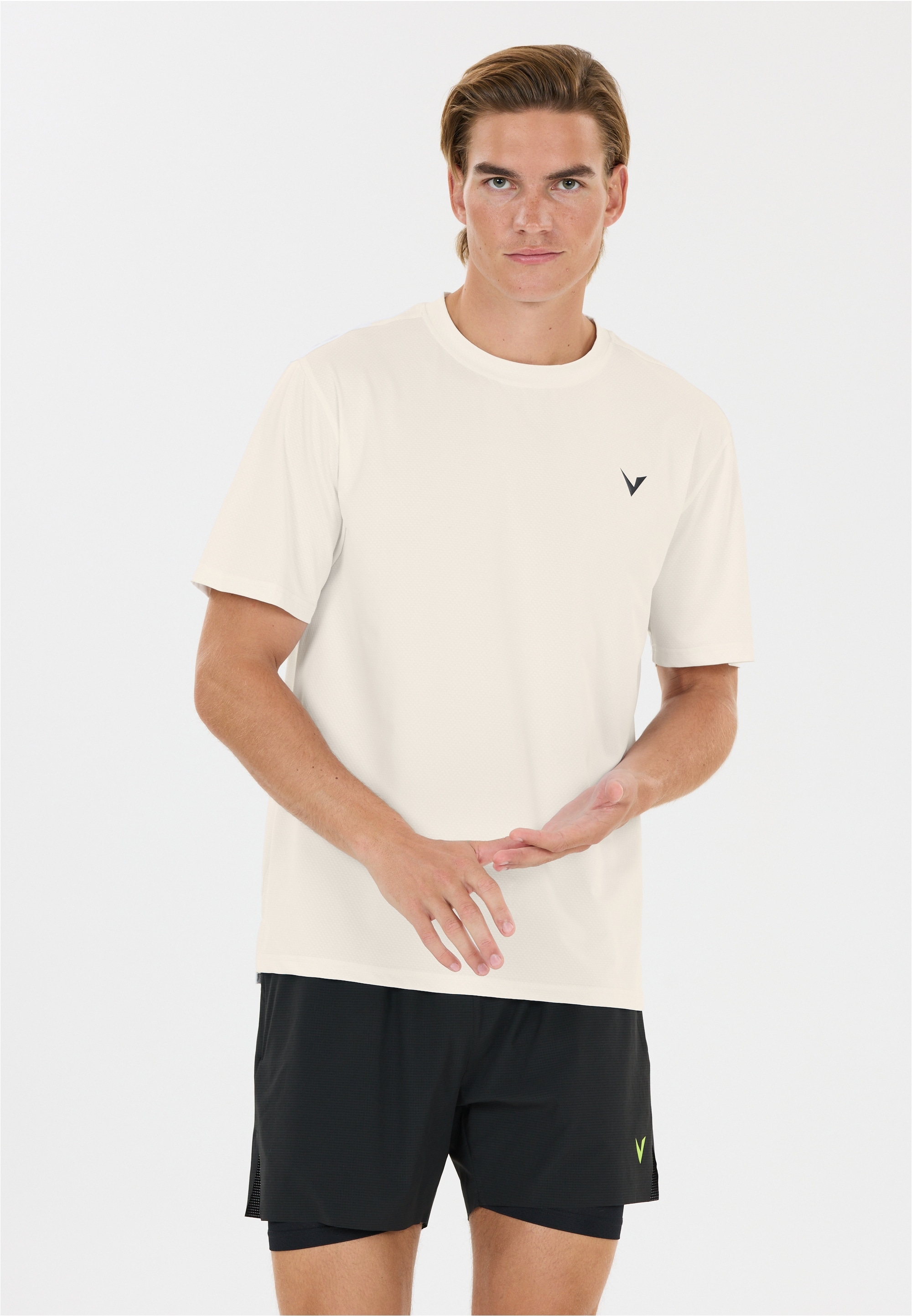 Funktionsshirt VIRTUS "Maini", Gr. XL, weiß, weiß, 86% Polyester, 14% Elasthan, unifarben, normal, ohne Ausschnitt, Shirts Funktionsshirt, 4-Wege Stretch