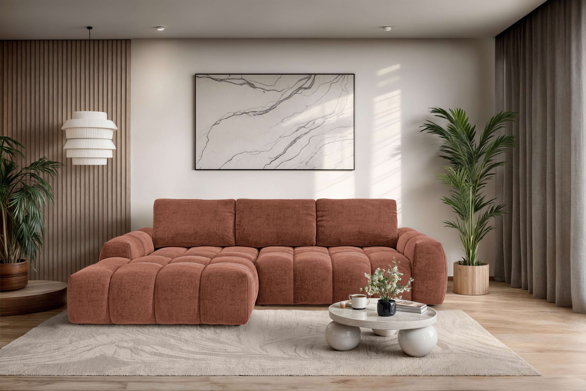 OTTO home Ecksofa "AZITA L-Form, 270 cm - OTTO. Verlässliche Qualität." wahlweise als Schlafsofa m. Bettkasten, Bubble-Optik